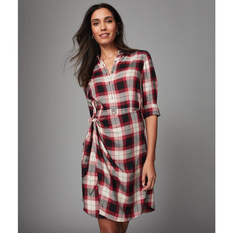 UNTUCKit UNTUCKit Women's Plaid Wrap Dress Size 8 Knee Length Size M / US 6-8 / IT 42-44 - 3 Thumbnail