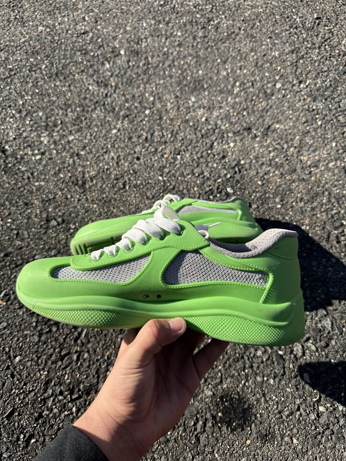 Prada Prada America’s Cup Soft Rubber Green Size US 6 / EU 39 - 3 Thumbnail