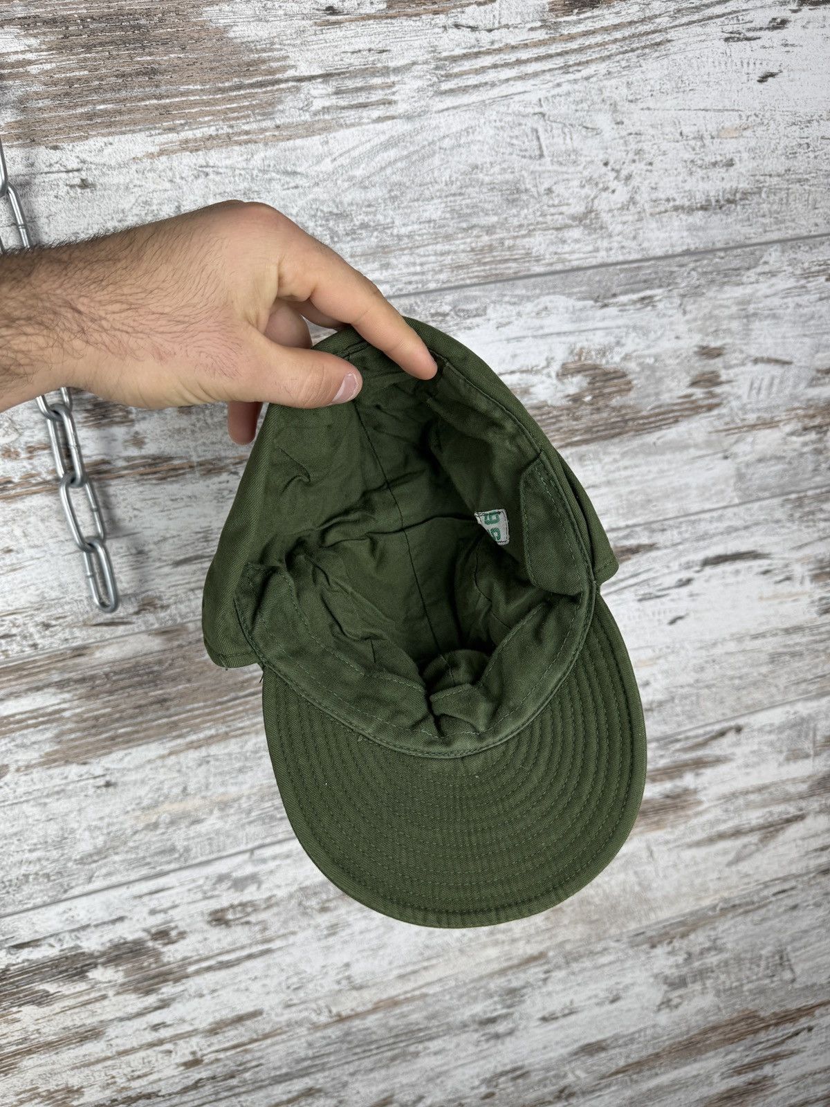 Vintage Vintage Swedish Army Military Earwarmer Flap Ear Cap Hat Size ONE SIZE - 7 Thumbnail