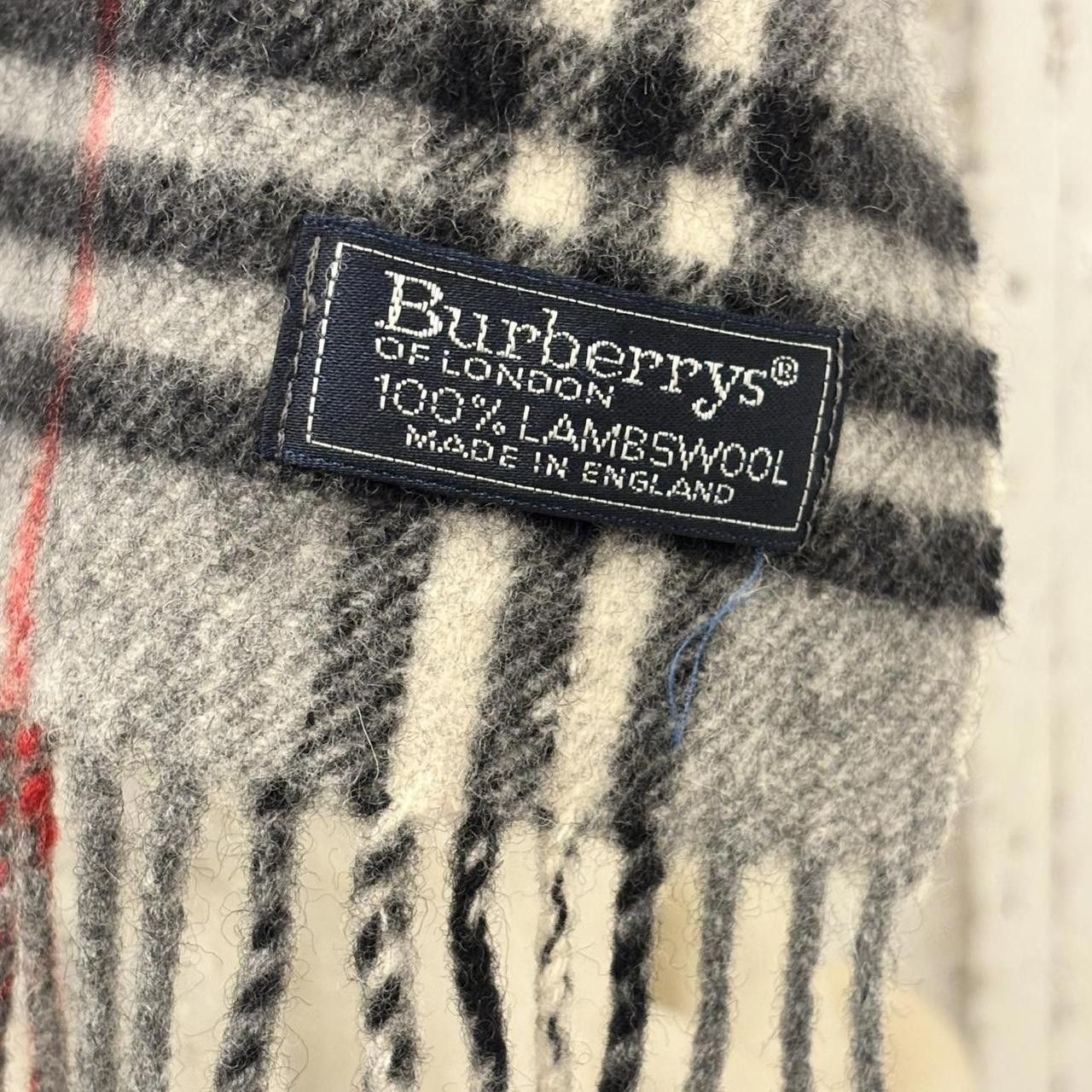 Burberry Burberry 100% Lambswool Noa Check Scarf Size ONE SIZE - 2 Thumbnail