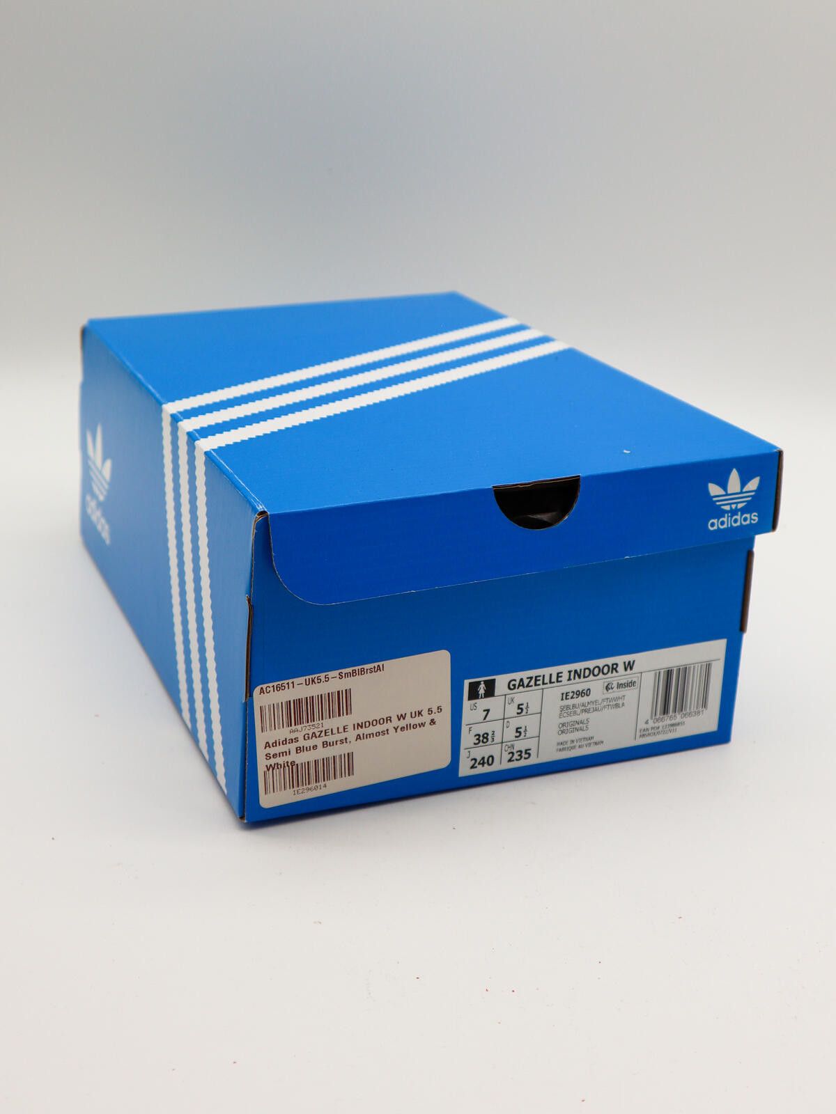 Adidas adidas Gazelle Indoor - Blue / Yellow - IE2960 – Size 5.5 Size US 6.5 / EU 39-40 - 6 Thumbnail