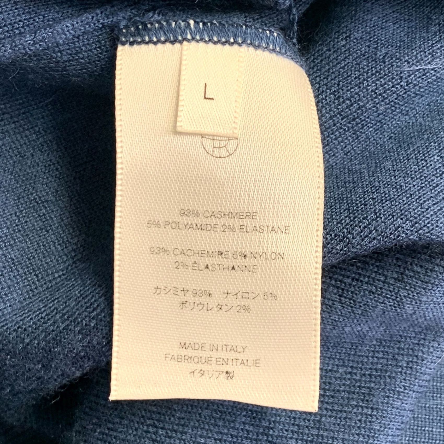 The Row THE ROW Sweater Womens L Blue Size Cashmere Blend Knit Oversized Neck Size L / US 10 / IT 46 - 6 Thumbnail