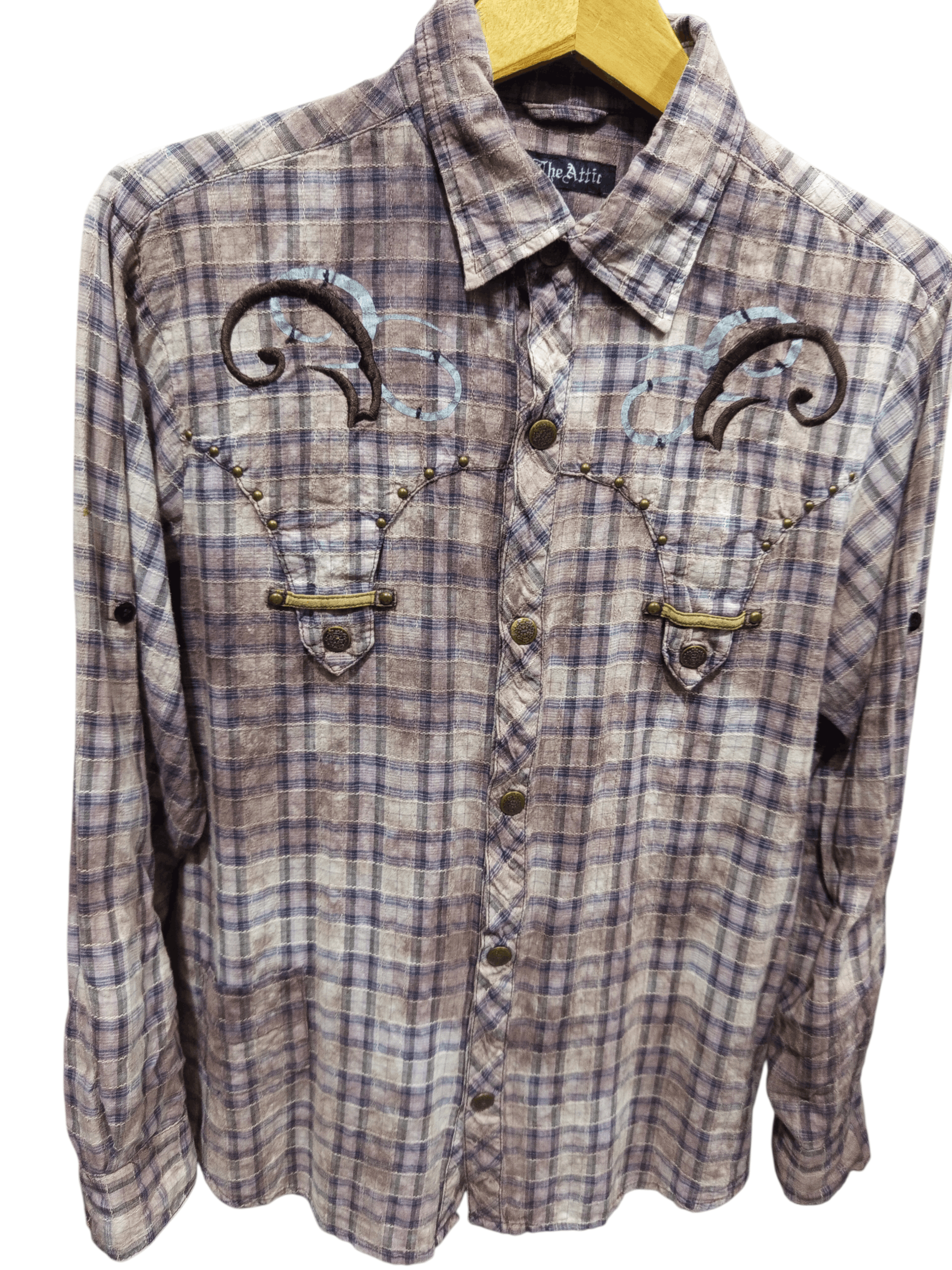 In The Attic In The Attic Western Plaid Snap Shirt Size US L / EU 52-54 / 3 - 2 Thumbnail