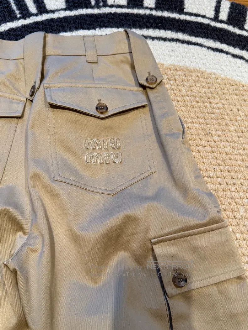 Miu Miu Miu Miu 38 Khaki overalls Size 37" - 6 Thumbnail