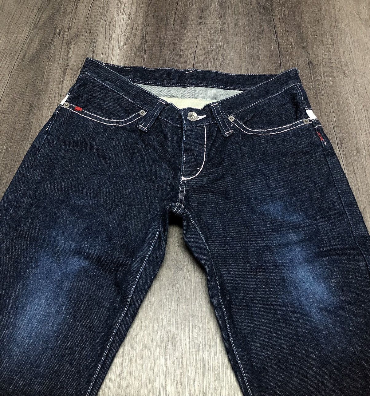 Designer × Japanese Brand × Vintage Vintage Chopper Tooth Denim Jeans Rare Design Unisex Size US 30 / EU 46 - 3 Thumbnail
