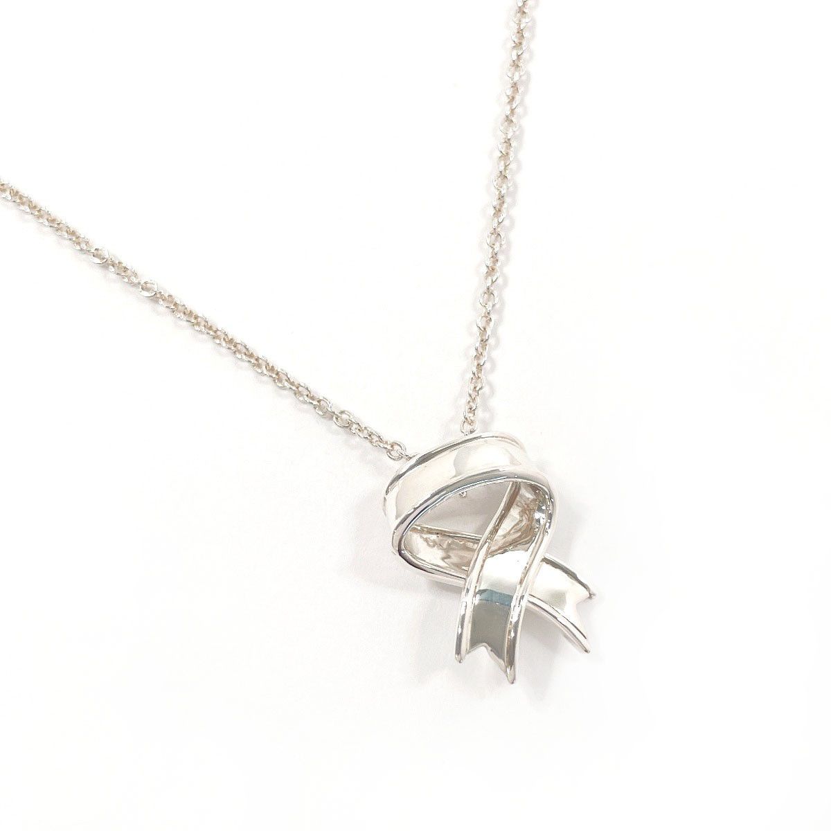 Tiffany & Co. Tiffany & Co. Tiffany & Co. Ribbon Silver Necklace Precious Metal Necklace DUTY FREE for USA Size ONE SIZE - 1 Thumbnail