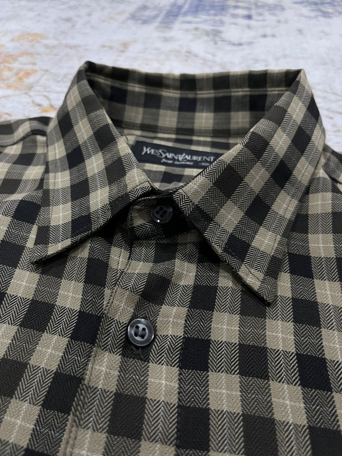 Yves Saint Laurent Vintage YvesSaintLaurent Pour Homme Check Size US XL / EU 56 / 4 - 5 Thumbnail