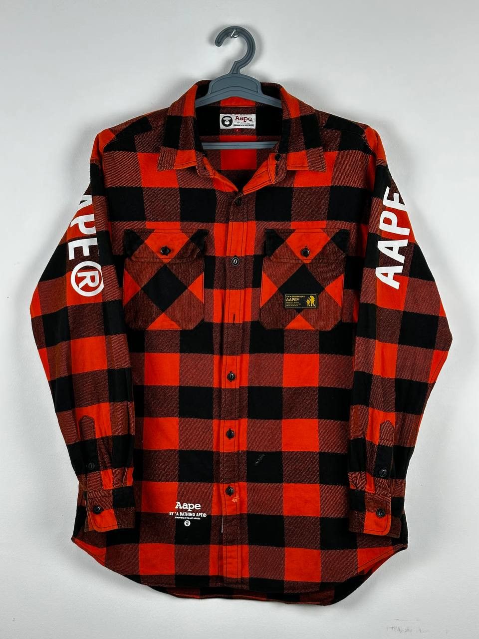 Aape × Bape AAPE BY A BATHING APE Check Overshirt Size L Size US L / EU 52-54 / 3 - 1 Thumbnail
