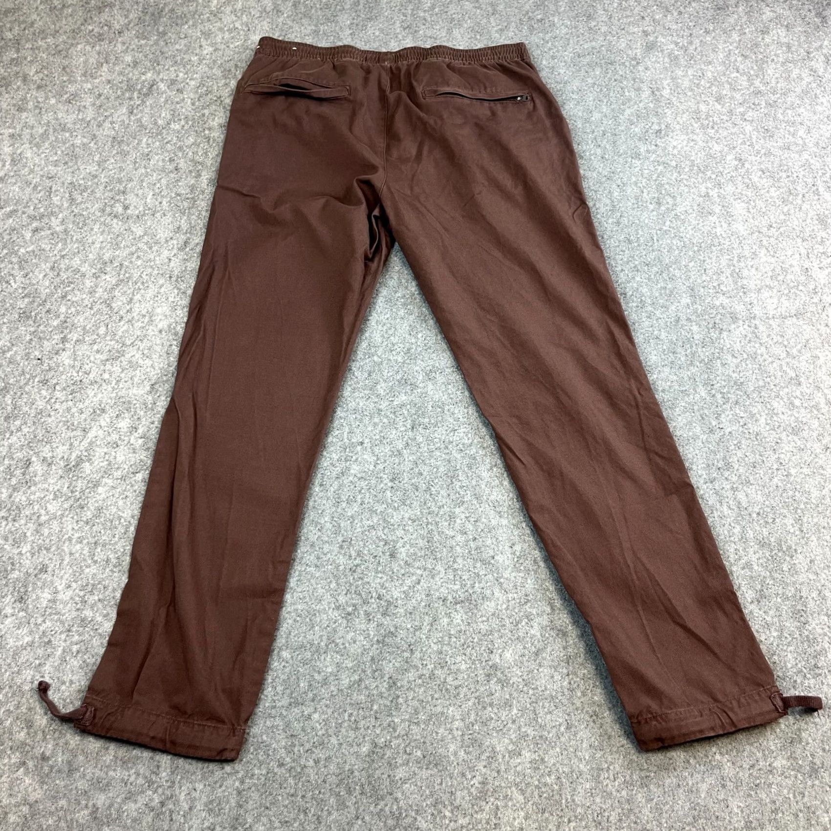 Abercrombie & Fitch Abercrombie & Fitch Chino Trousers Slim Tapered Fit Medium Brown Mens 5-Pocket Design Cotton Pant Casual Workwear Size US 31 - 2 Thumbnail