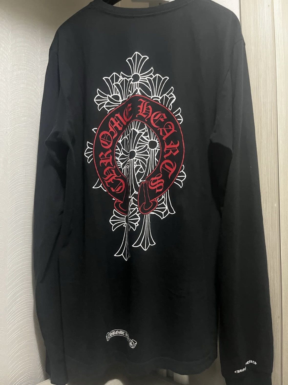 Chrome Hearts CHROME HEARTS Horseshoe Long Sleeve BLACK | Grailed