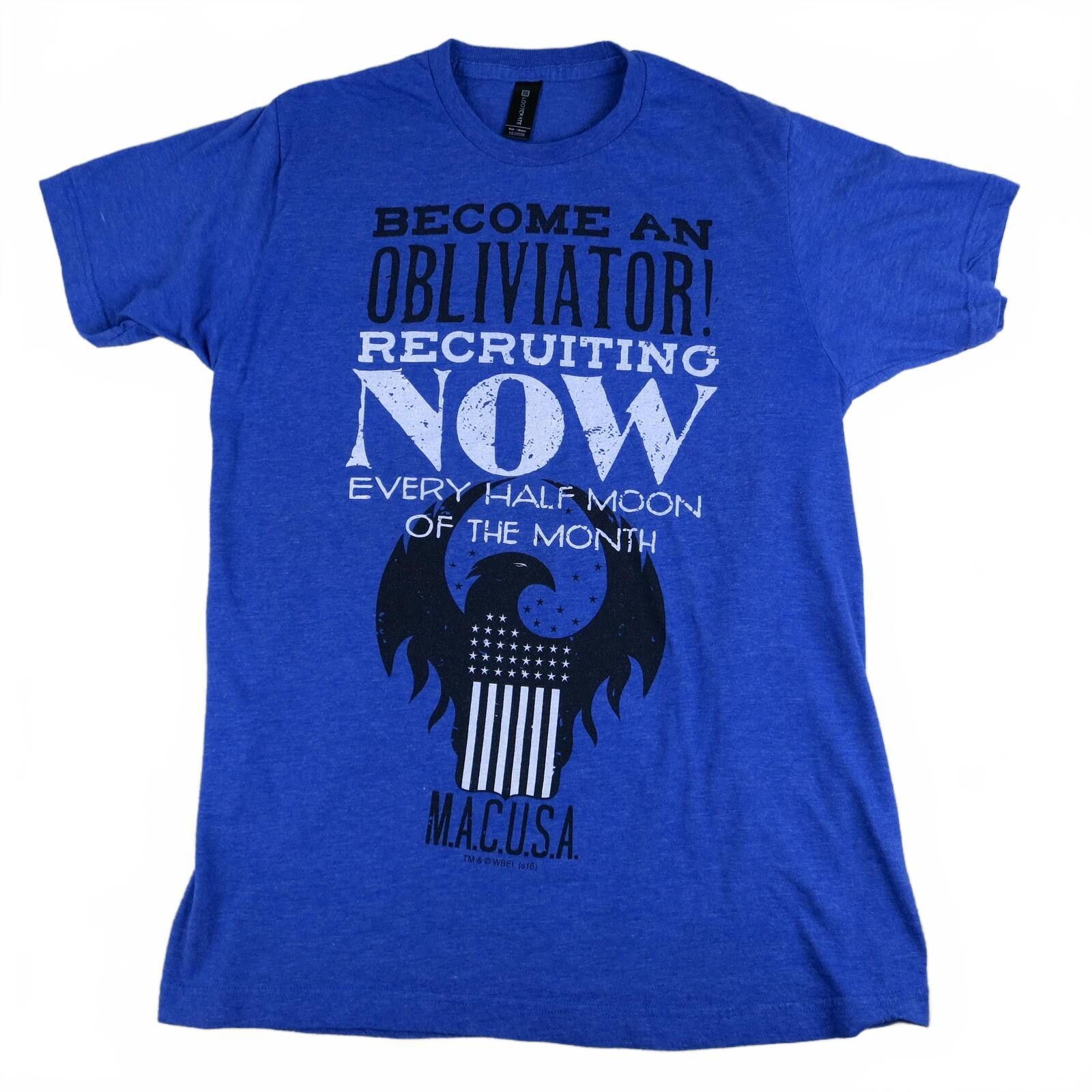 Other Blue Fantastic Beasts 'Become an Obliviator!' T-Shirt Mens M Size US M / EU 48-50 / 2 - 1 Thumbnail