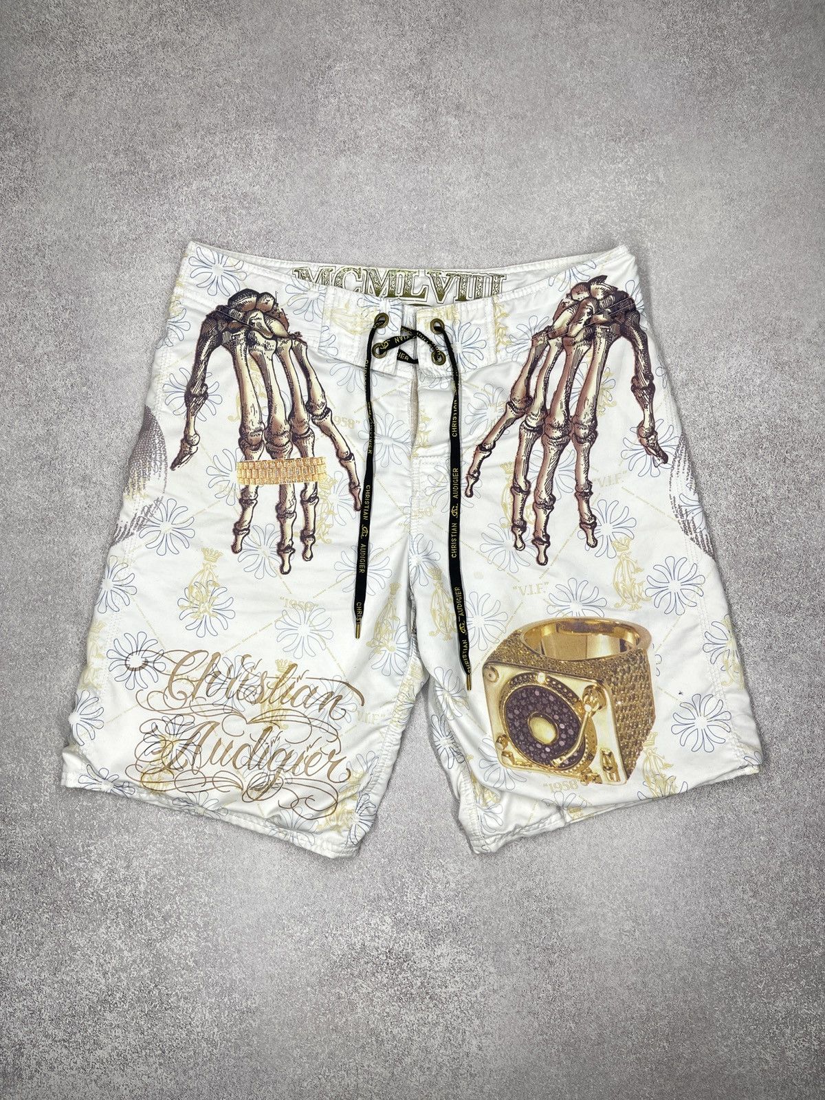 Christian Audigier Christian Audigier Skull Bones Shorts Ed Hardy Full Print Size US 32 / EU 48 - 9 Thumbnail