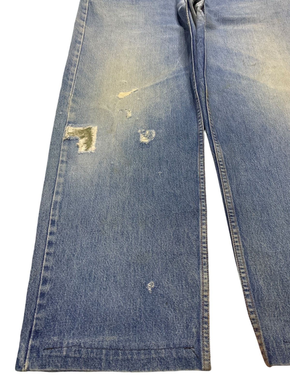 Levi's × Levi's Vintage Clothing Vintage 80s Levis 612 Orange Tab Mud Wash Ripped Baggy Jeans Size US 39 - 6 Thumbnail