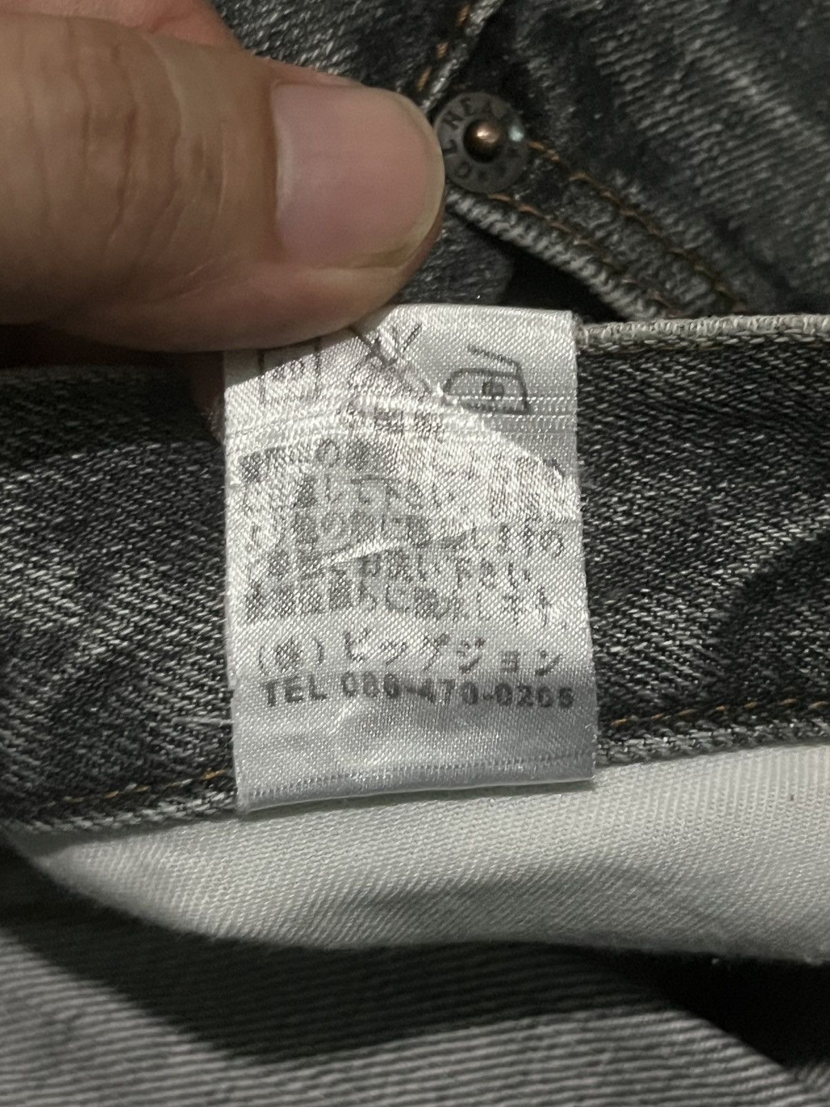 Japanese Brand ⚡️Distressed⚡️Vintage Japanese Brand GL Heart Black Faded Jean Size US 28 / EU 44 - 15 Thumbnail