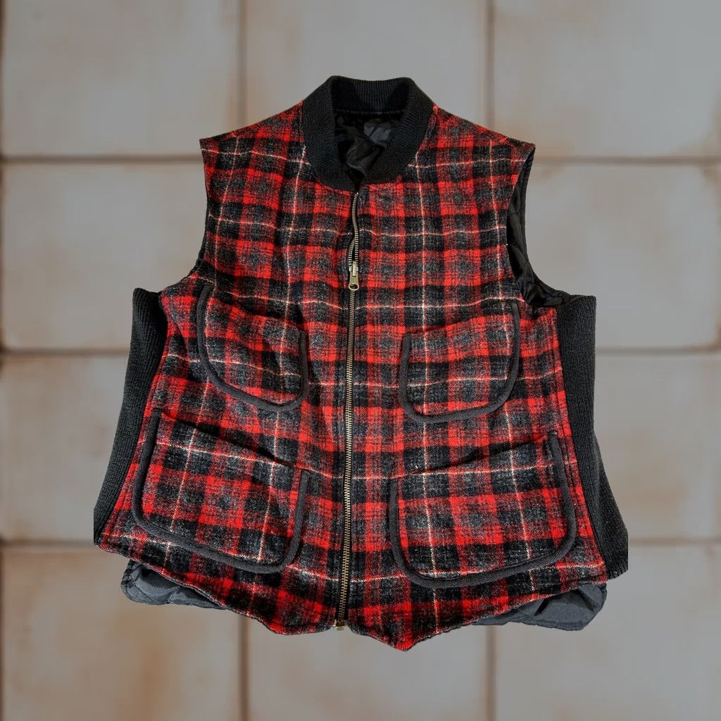 Polo Ralph Lauren Vintage Ralph Lauren Vest Mens Medium Red Plaid Wool Reversible Polo Sport 90s Size US M / EU 48-50 / 2 - 1 Thumbnail