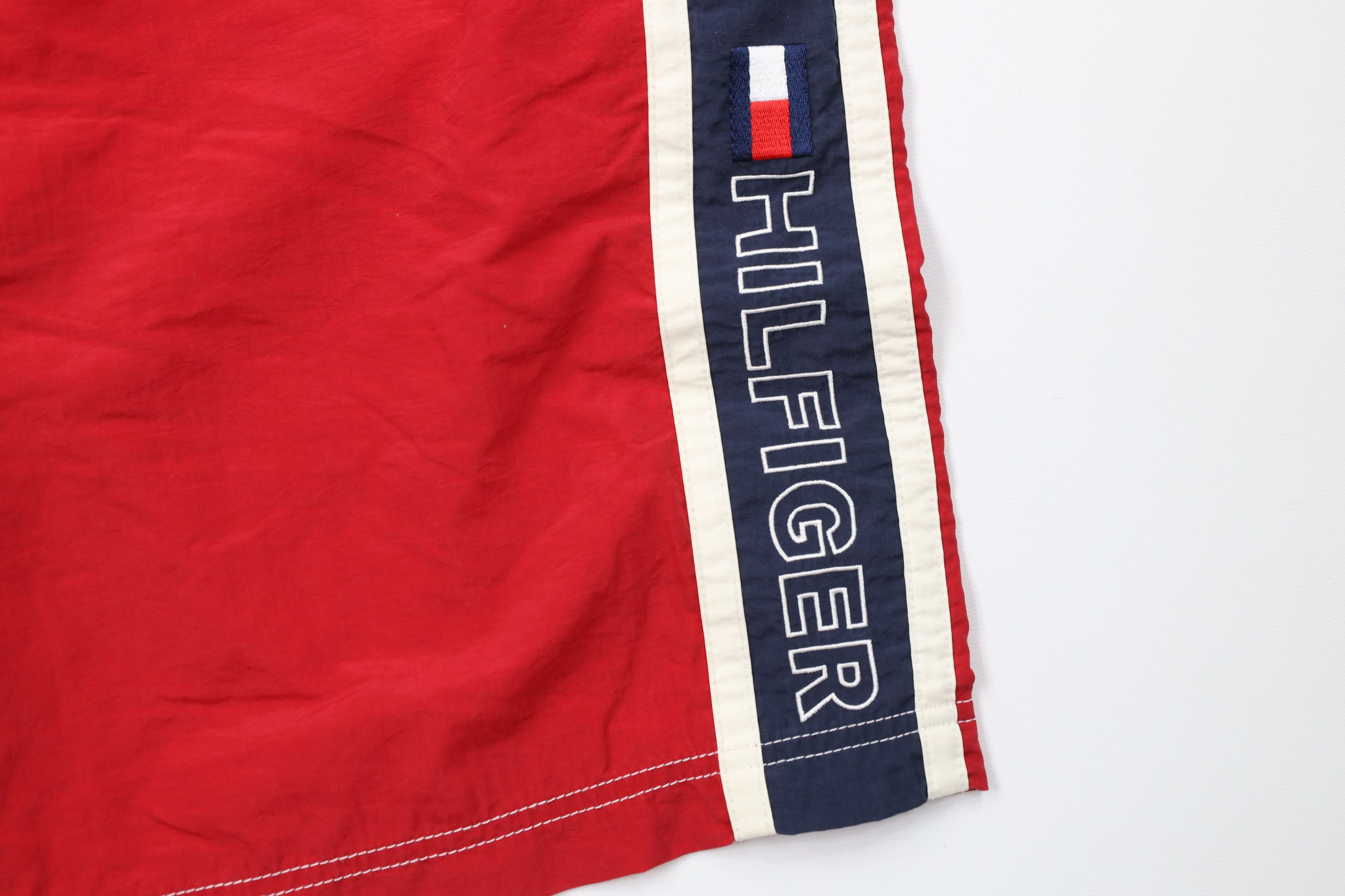 Tommy Hilfiger Vintage 90s Tommy Hilfiger Spell Out Lined Shorts AS IS Size US 38 / EU 54 - 5 Thumbnail