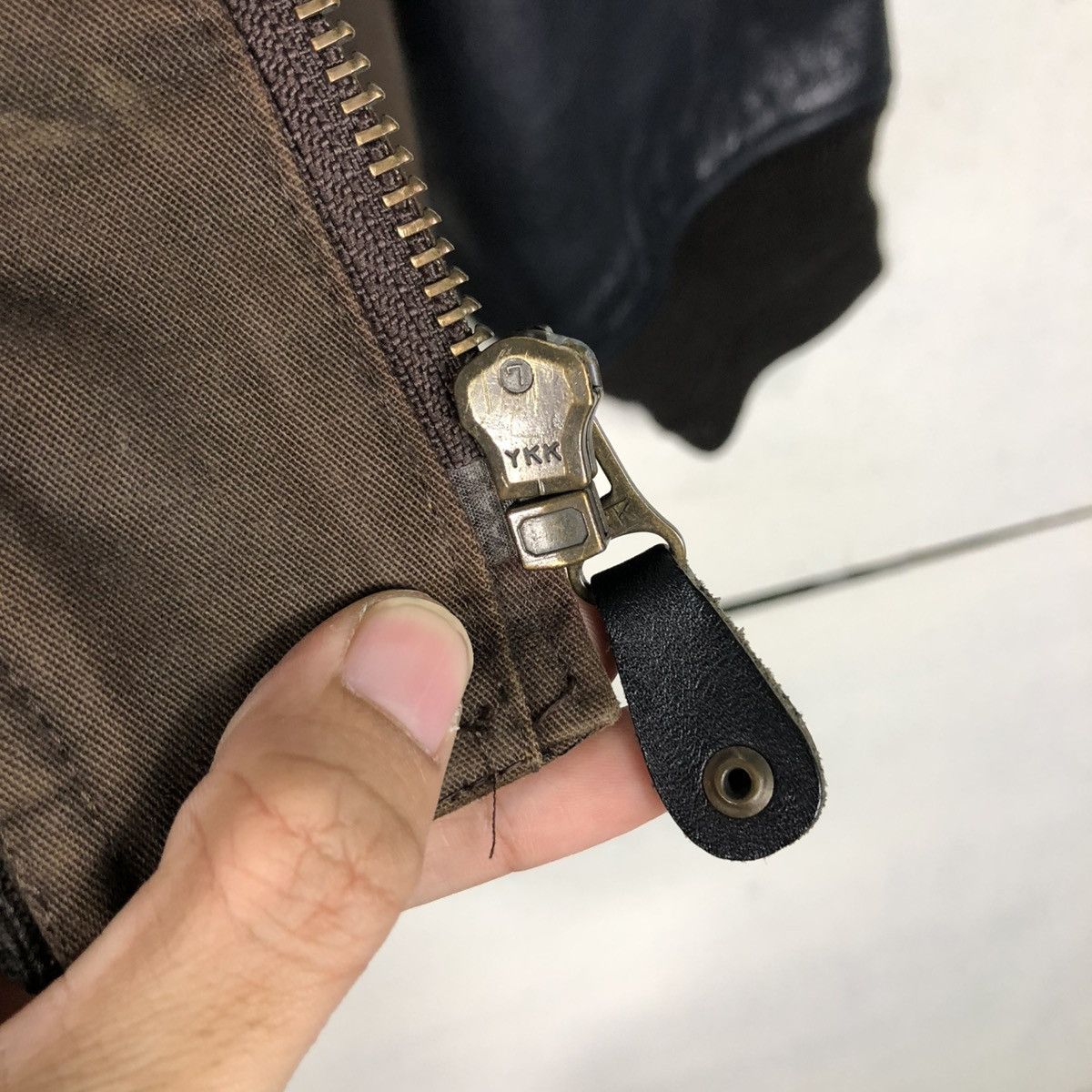 Japanese Brand 🔥VINTAGE BOMBER LEATHER JACKET PAZZO COMPANY ISSEY MIYAKE Size US M / EU 48-50 / 2 - 19 Thumbnail