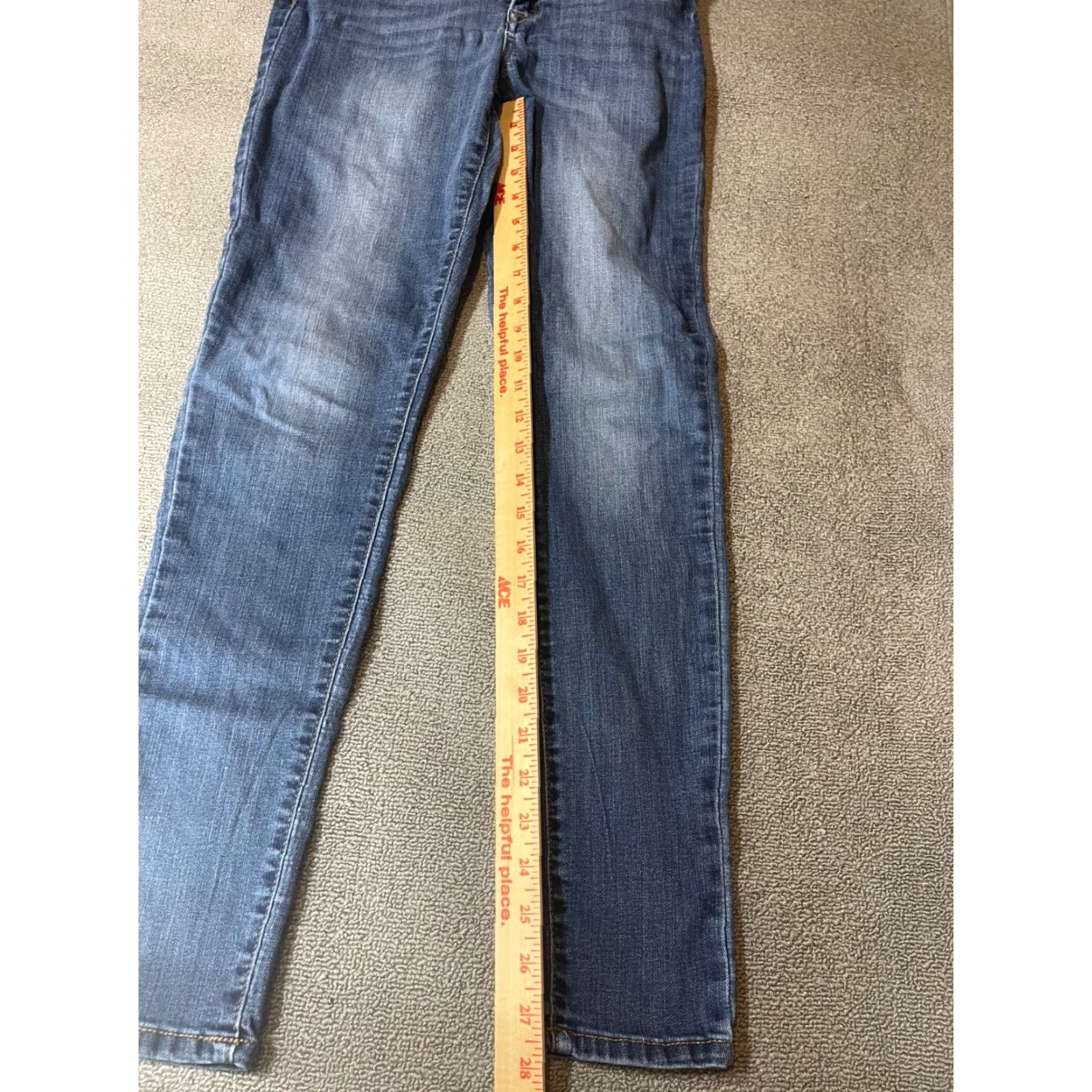 Banana Republic Banana Republic Jeans Womens Size 26 / 2 Skinny Fit Regular Slim Stretch Blue Dark High Rise Women Jeans Size 26" / US 2 / IT 38 - 2 Thumbnail