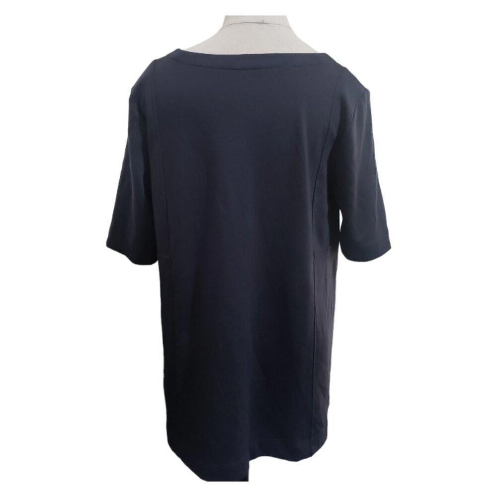 Designer CT1683 J. Jill Double Knit Seamed Tunic Charcoal Gray S Size S / US 4 / IT 40 - 4 Thumbnail