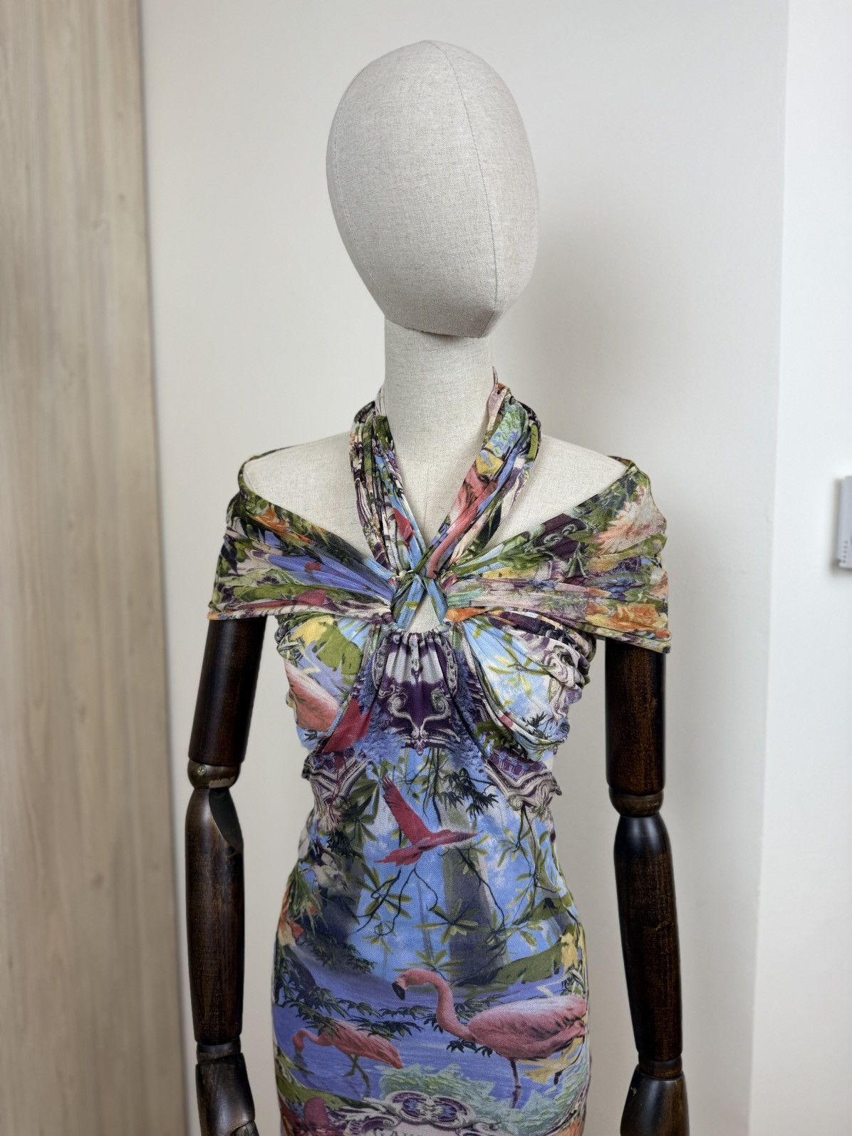Jean Paul Gaultier Jean Paul Gaultier Soleil 1999 Mesh Maxi Dress Archive Y2K Size M / US 6-8 / IT 42-44 - 5 Thumbnail