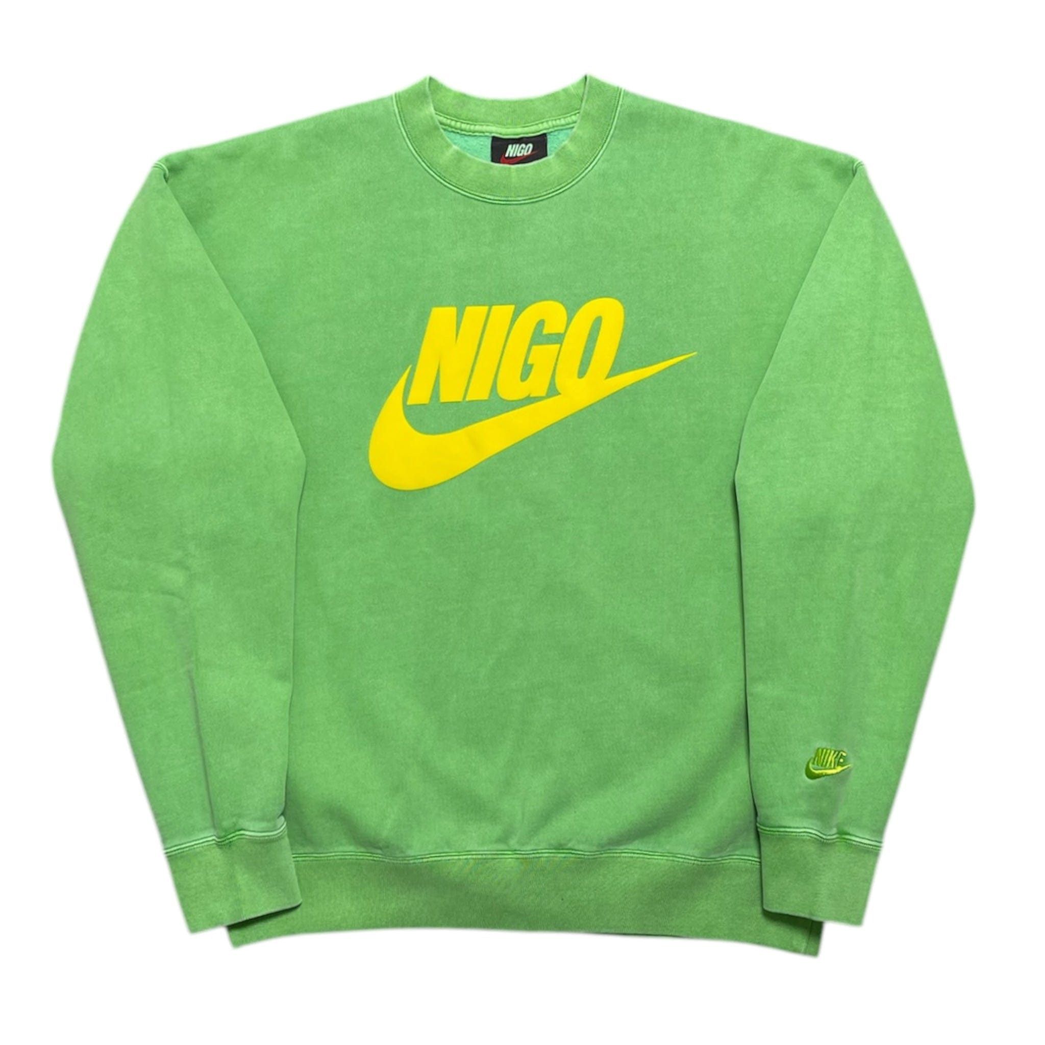Nike x Nigo NRG Fleece Crew Sweatshirt Green Size US L / EU 52-54 / 3 - 1 Thumbnail