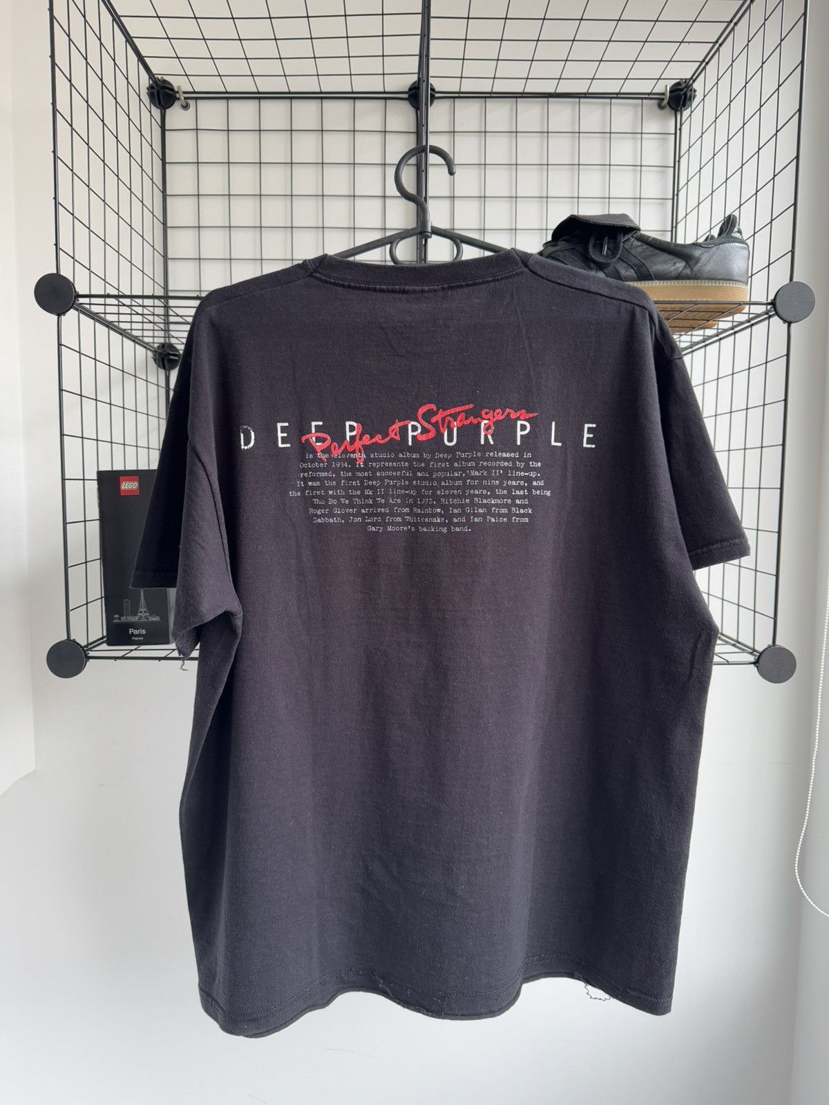 Band Tees × Vintage VINTAGE DEEP PURPLE PERFECT STRANGER TEE Size US XL / EU 56 / 4 - 5 Thumbnail