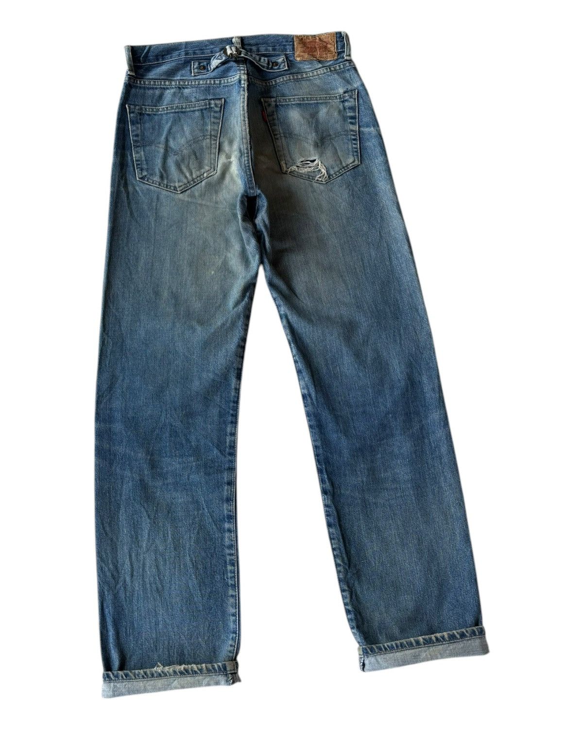 Levi's Vintage 90s Levi’s Big E Buckle Back Lot 701 Selvedge Jeans Size US 32 / EU 48 - 8 Thumbnail
