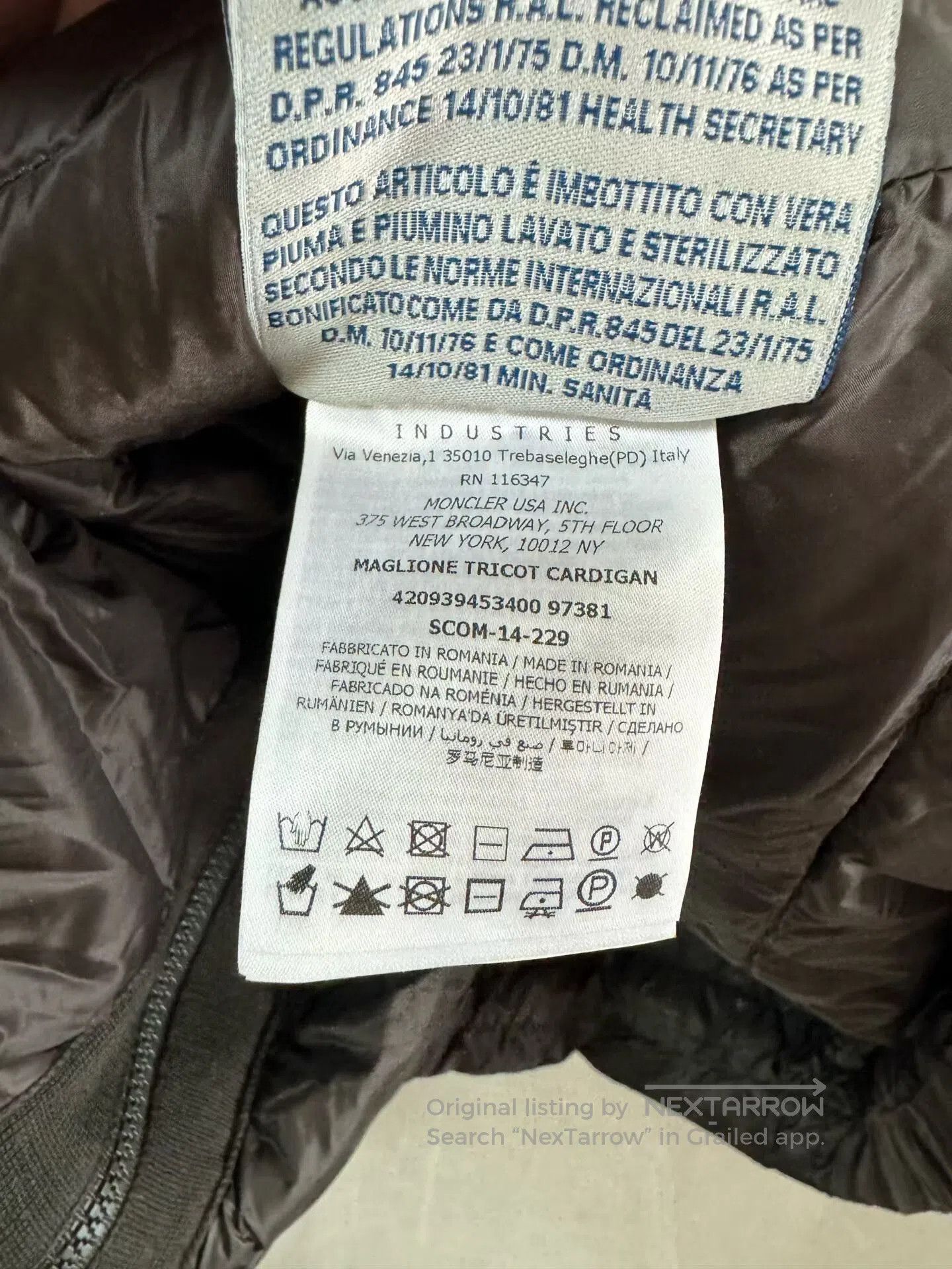 Other Moncler Knit Panel Down Jacket. Size US L / EU 52-54 / 3 - 4 Thumbnail
