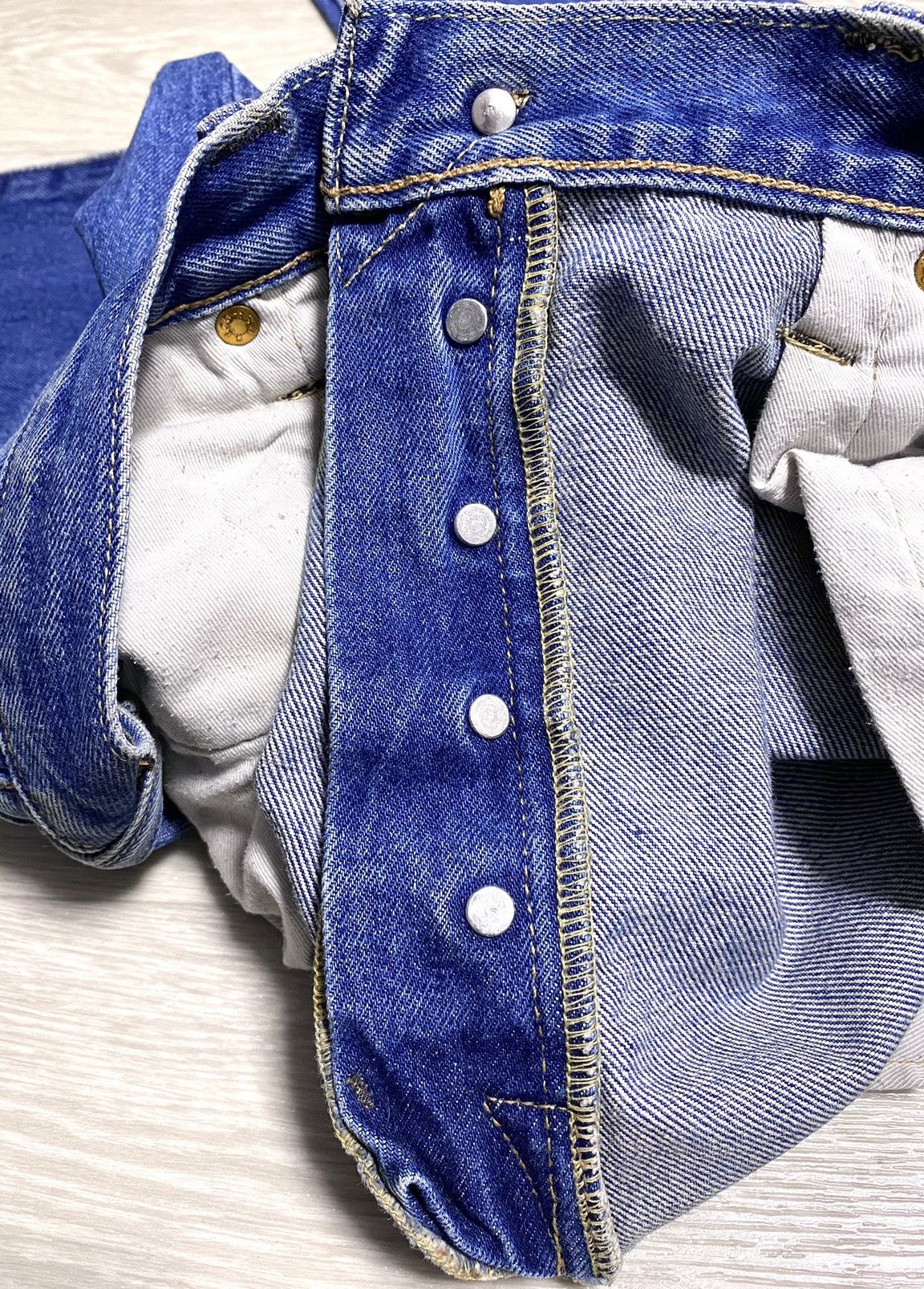 Levi's Vintage Clothing Levi’s 501 CT Customized Tapered Washed Heritage Denim Jeans Size US 33 - 19 Thumbnail