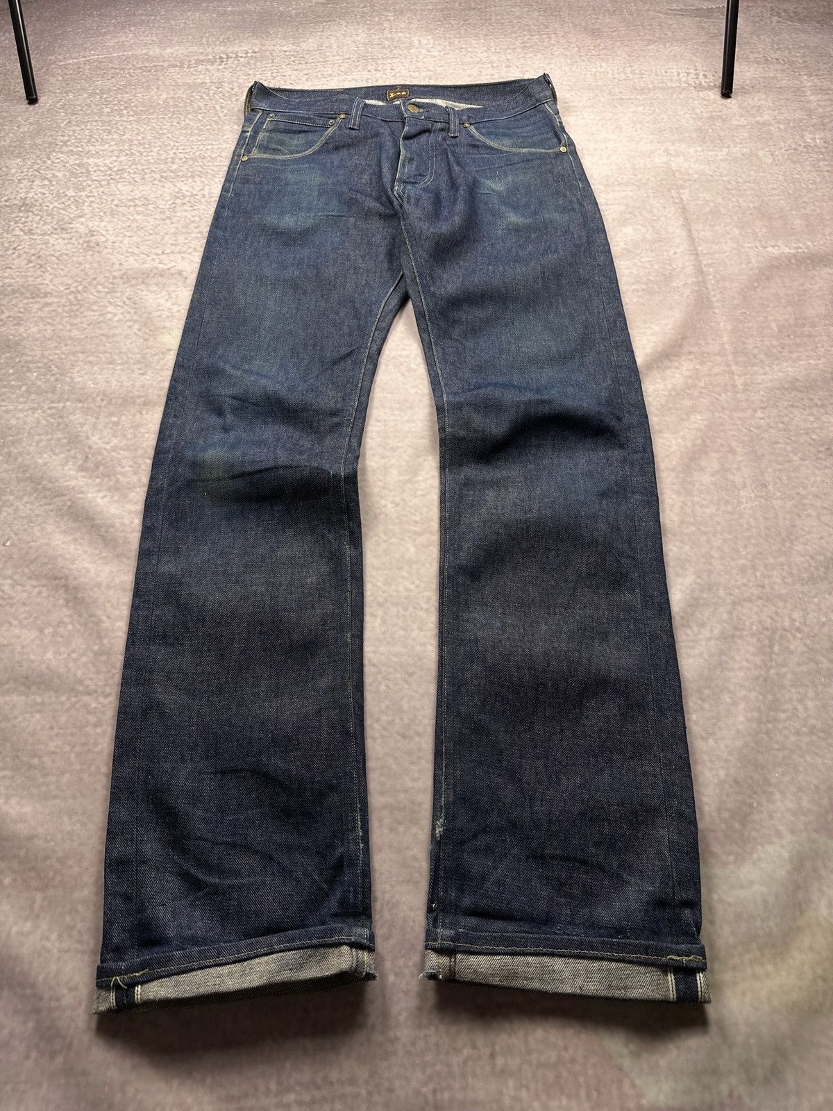 Vintage 90s Lee Dior Style Cowboy Selvedge Denim Slim Jeans