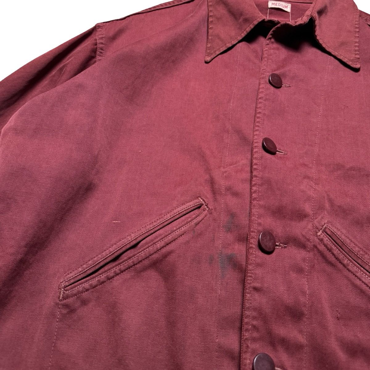 Vintage 40s US Army Medical Jacket Convalescent M Red Rare Military Size US M / EU 48-50 / 2 - 4 Thumbnail