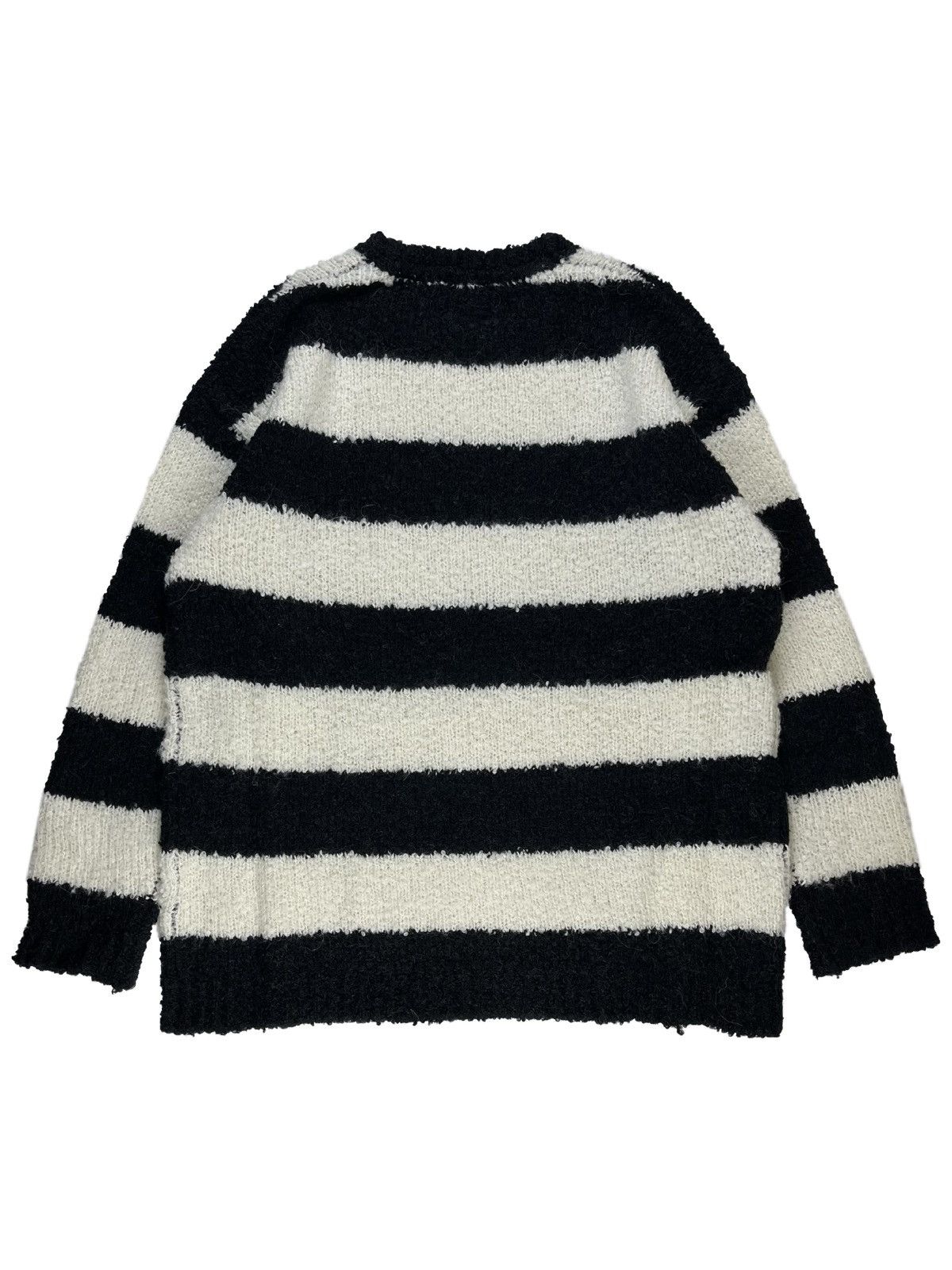 Number (N)ine Number (N)ine Striped Loose Knit Alpaca Sweater