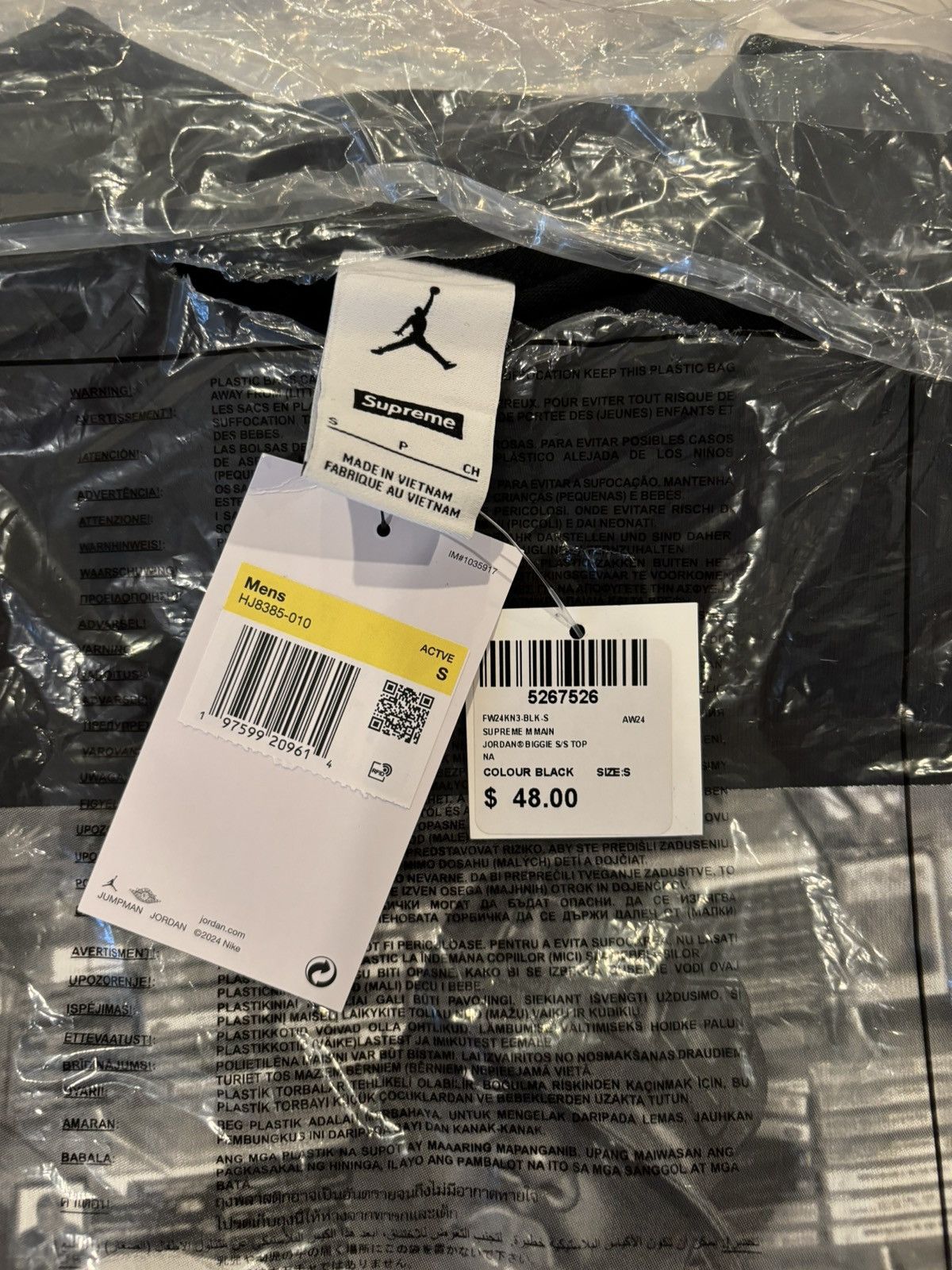 Jordan Brand Supreme Jordan brand biggie smalls notorious big Size US S / EU 44-46 / 1 - 2 Thumbnail