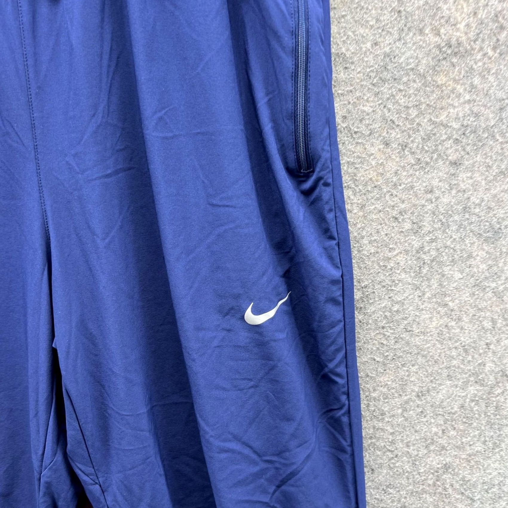Nike Nike Sweatpants Men Extra Large Blue Navy Athletic Training Dri fit Sportswear - Size US 36 / EU 52 - 5 Thumbnail