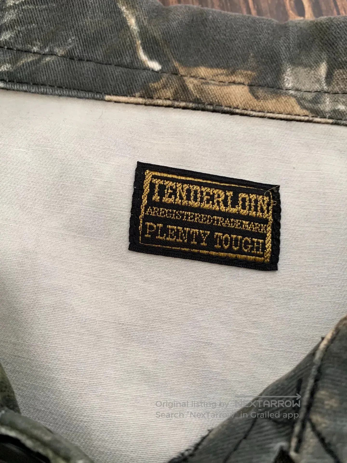 Tenderloin tenderloins camo hunting jacket with cap. Size US S / EU 44-46 / 1 - 5 Thumbnail