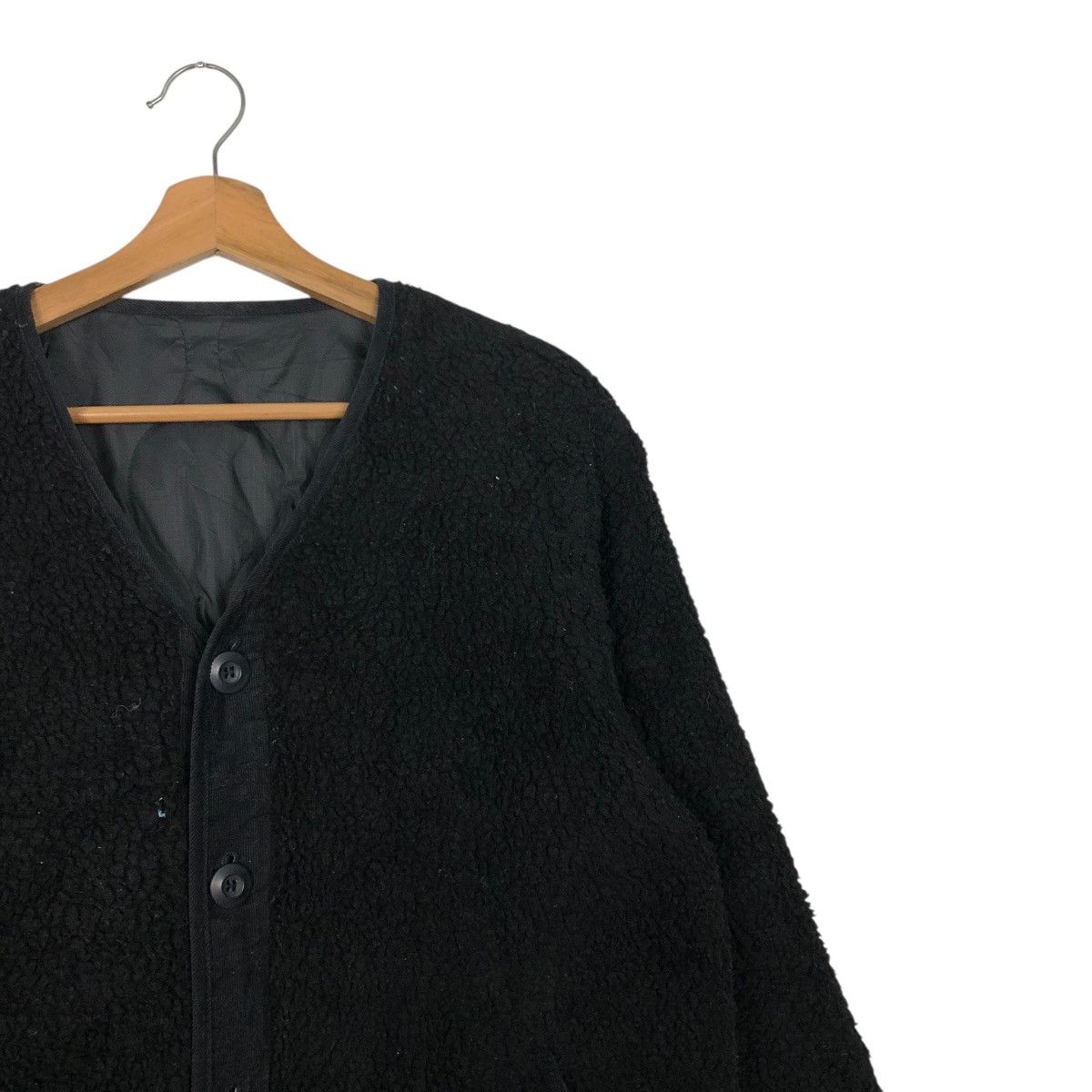 Japanese Brand 🔥RICH BLACK CROPPED QUILTED JACKET FLEECE BEAMS ISSEY MIYAKE Size US M / EU 48-50 / 2 - 8 Thumbnail