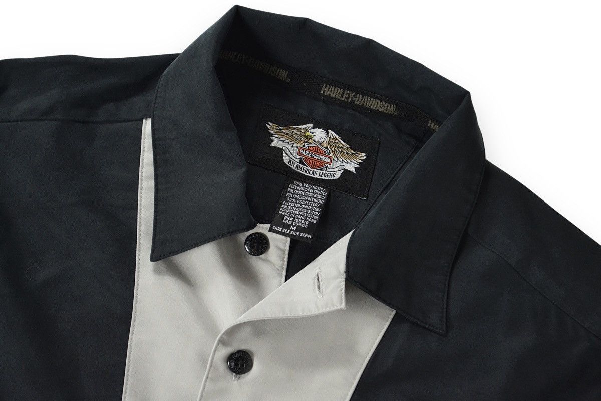 Harley Davidson Vintage Harley Davidson Viscose Bowling Embroidered Shirt Size US M / EU 48-50 / 2 - 10 Thumbnail