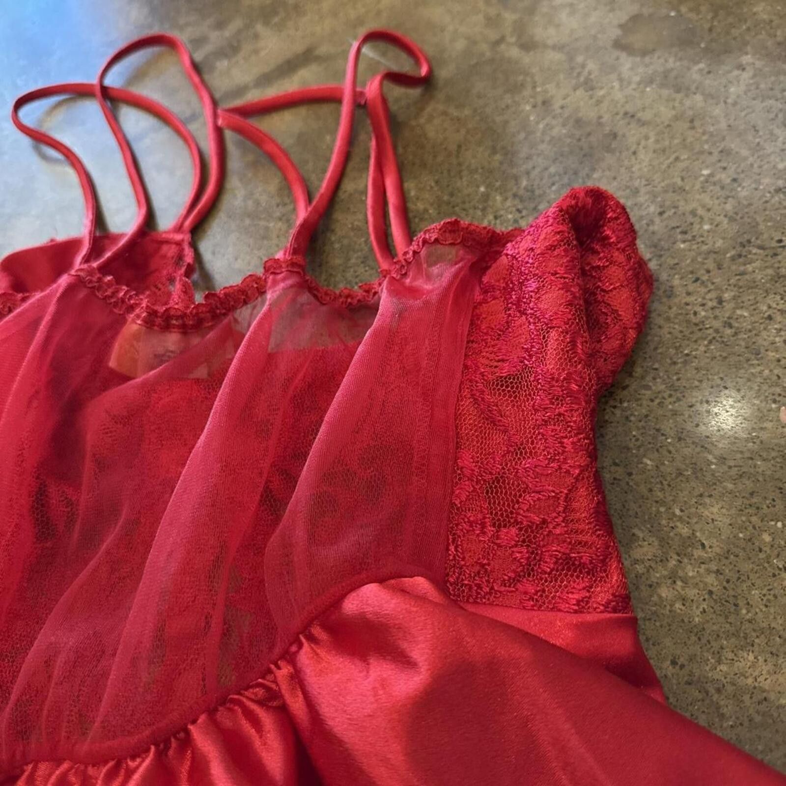 Other Red Lace Nylon & Lace Camisole Tank Size M / US 6-8 / IT 42-44 - 6 Thumbnail
