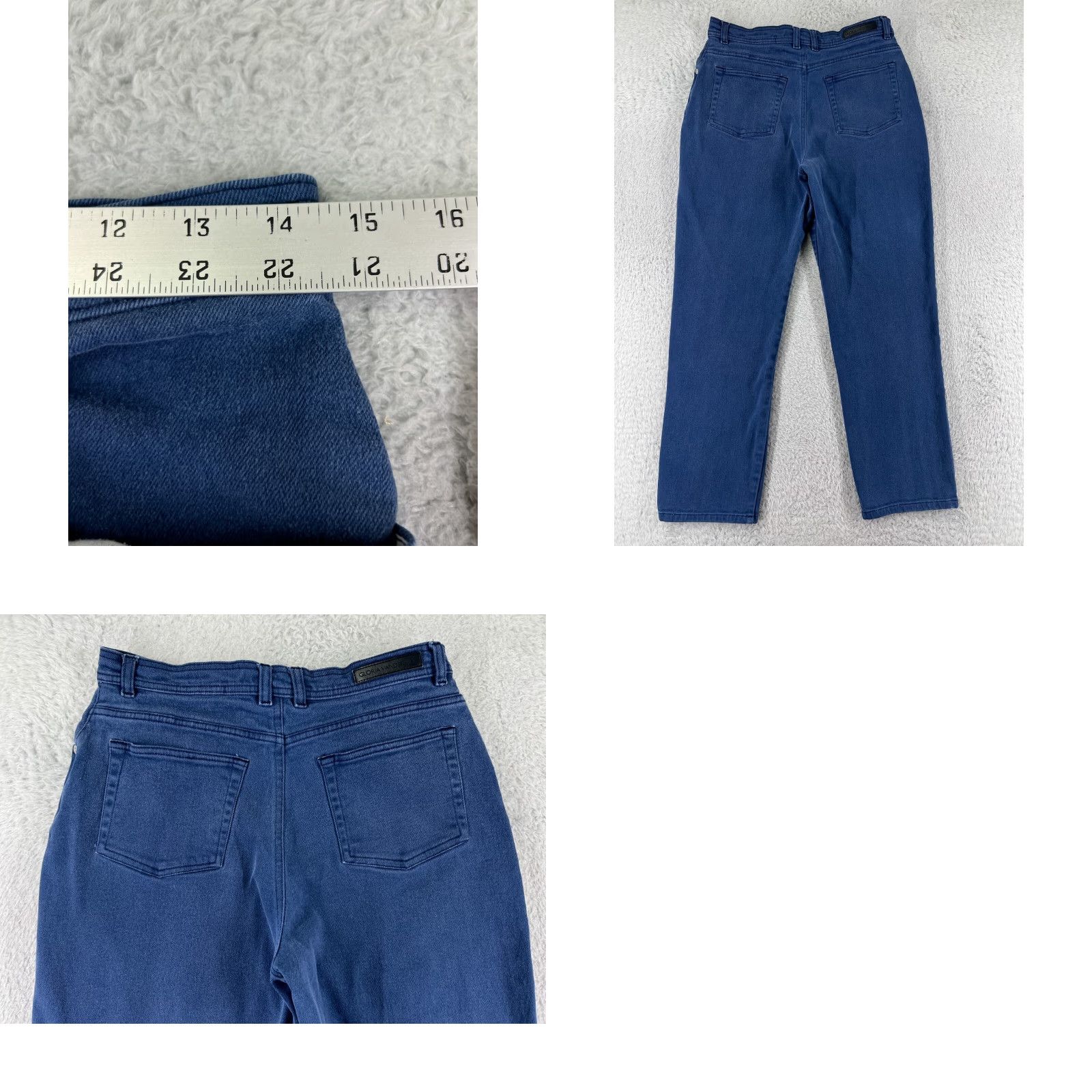 Gloria Vanderbilt Gloria Vanderbilt Amanda Jeans Women's 28 Blue Denim Cotton Blend Stretch 28x26 Jeans Women's 5-Pocket Design Regular Blue 90s? Size 28" / US 6 / IT 42 - 9 Thumbnail