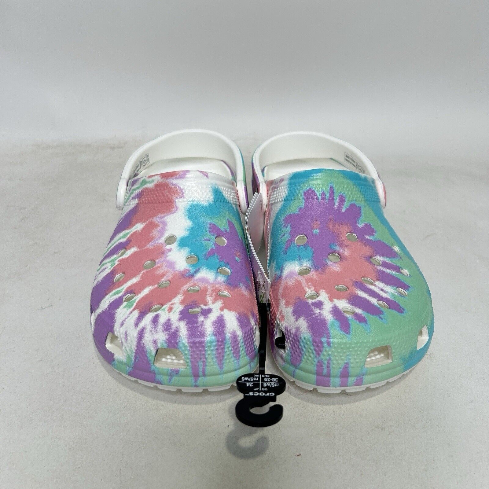 Crocs Crocs Classic Clogs Slip-On Sandal “Pastel Tie-Dye” Size US 8 / IT 38 - 2 Thumbnail