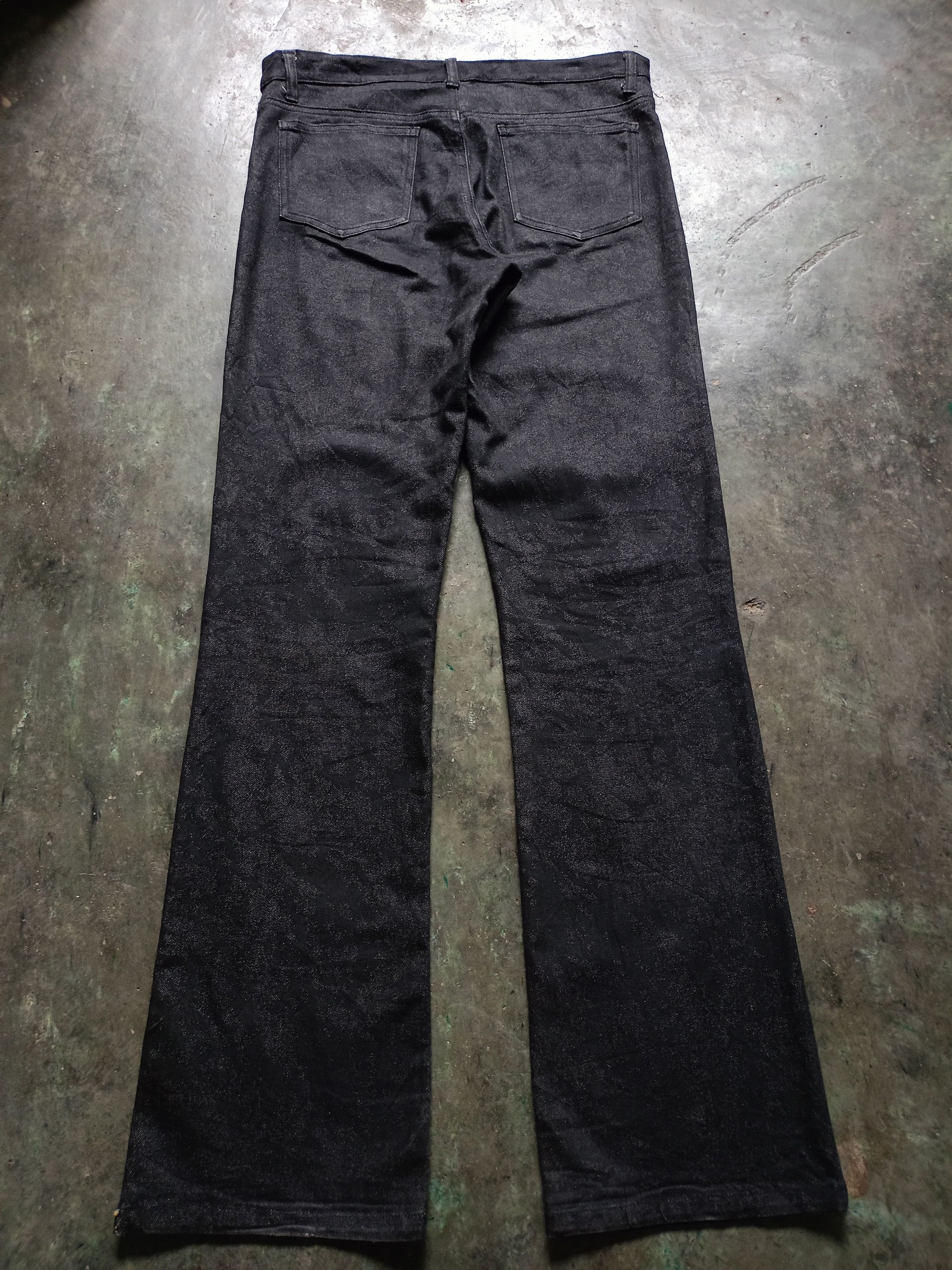 Japanese Brand Movin gear Division Waxed Denim Pants Size US 33 - 3 Thumbnail