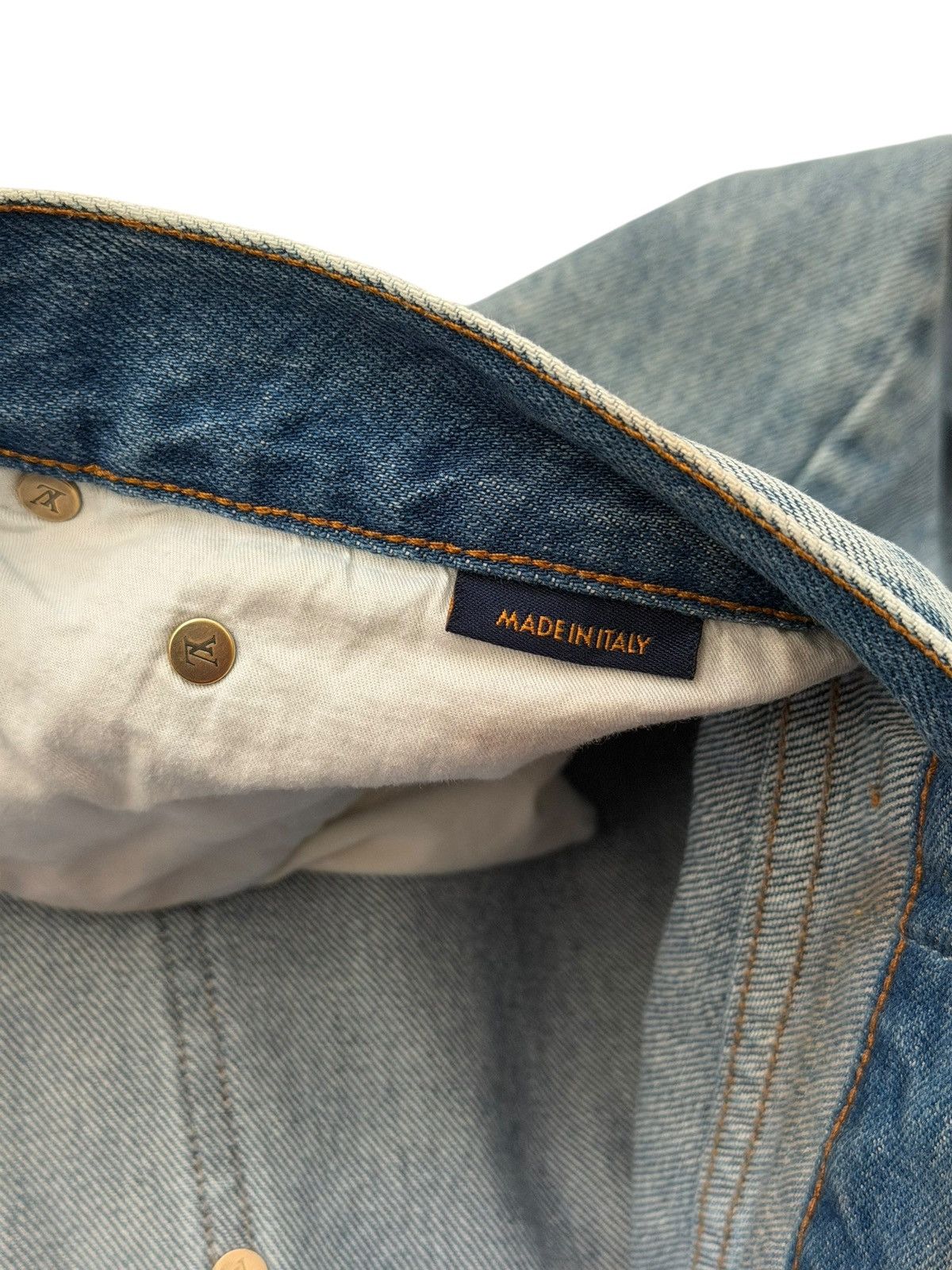Louis Vuitton 2020 Virgil Blue Regular Wash Jeans Size US 34 / EU 50 - 12 Thumbnail
