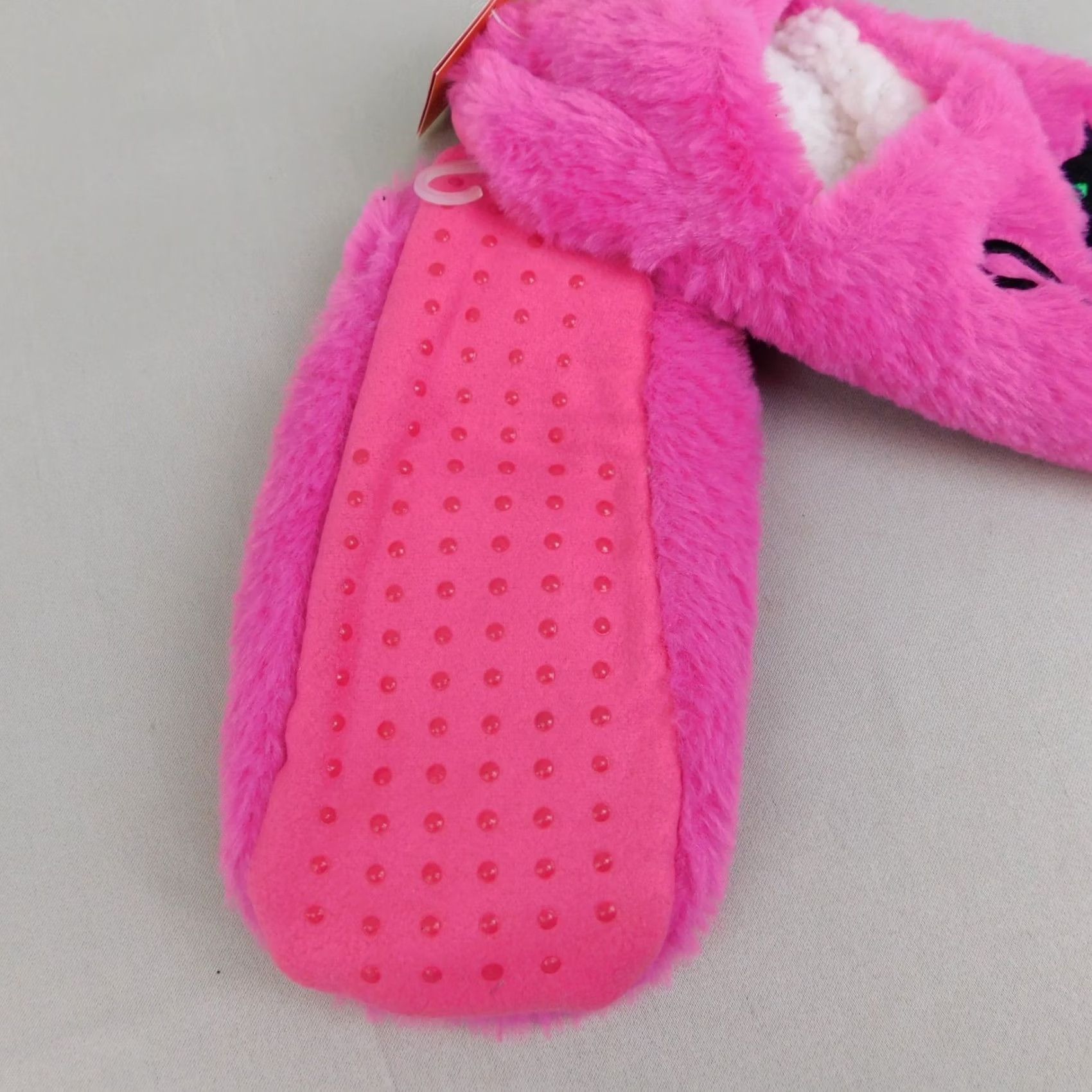 Vintage Hyde & Eek! Boutique Slipper Socks Black Cat Pink 5-7 S/M Gripper Fur Lined Halloween Velvet? Size ONE SIZE - 5 Thumbnail