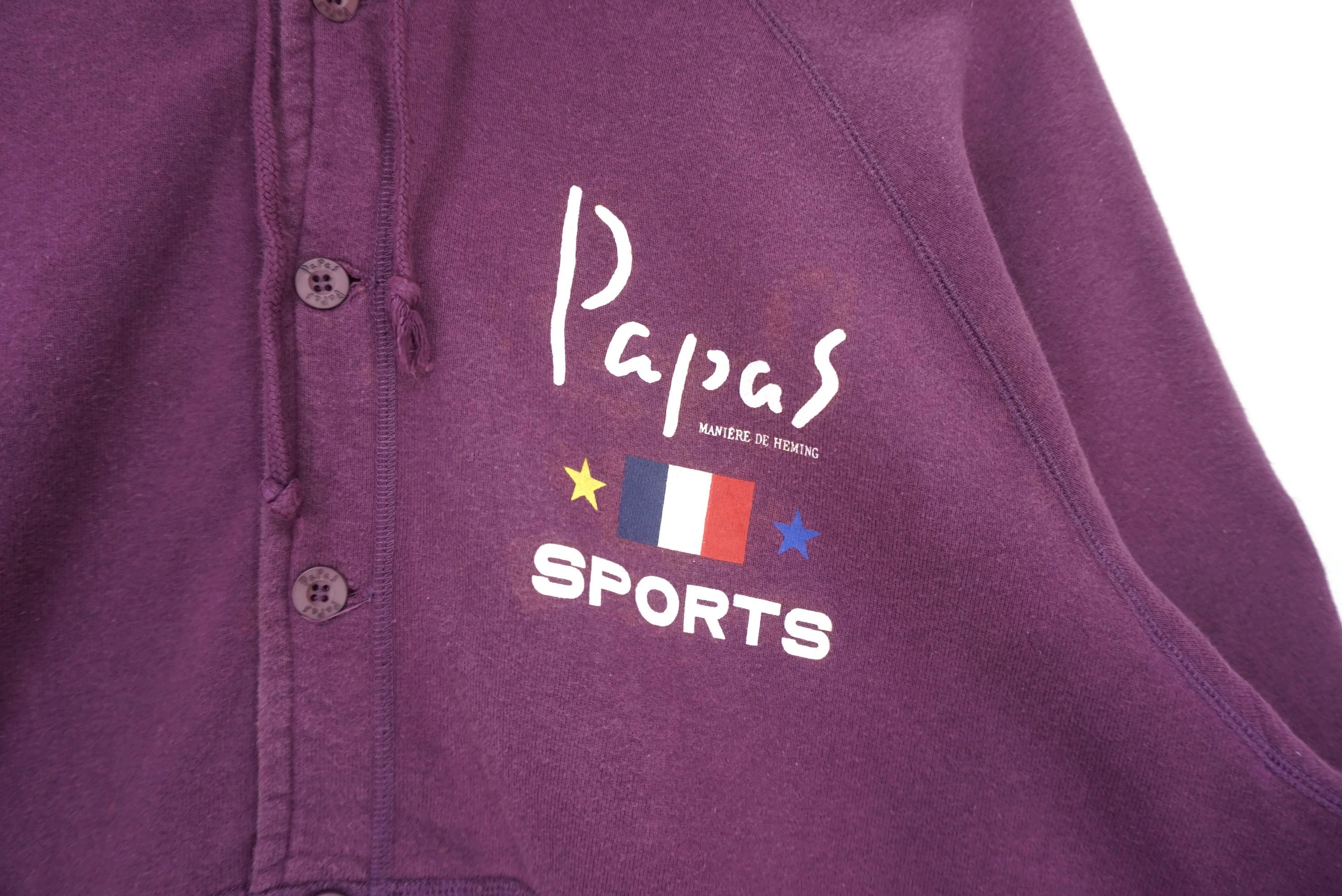 Japanese Brand Vintage Papas Maniere de Heming Button Up Distressed Hoodie Size US L / EU 52-54 / 3 - 4 Thumbnail
