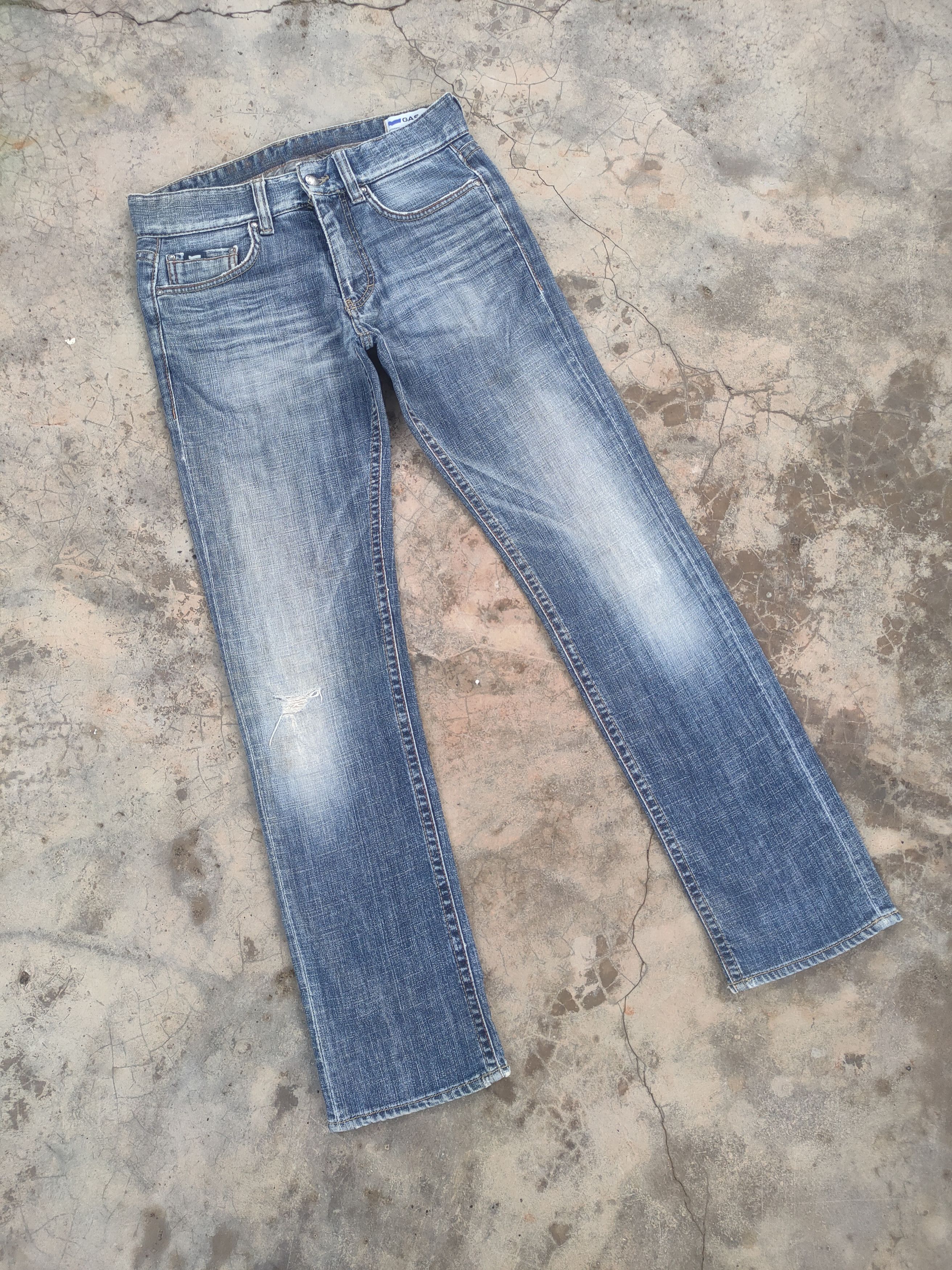 GAS × Jean × Vintage VINTAGE GAS FADED JEANS DENIM PANTS Size US 31 - 2 Thumbnail