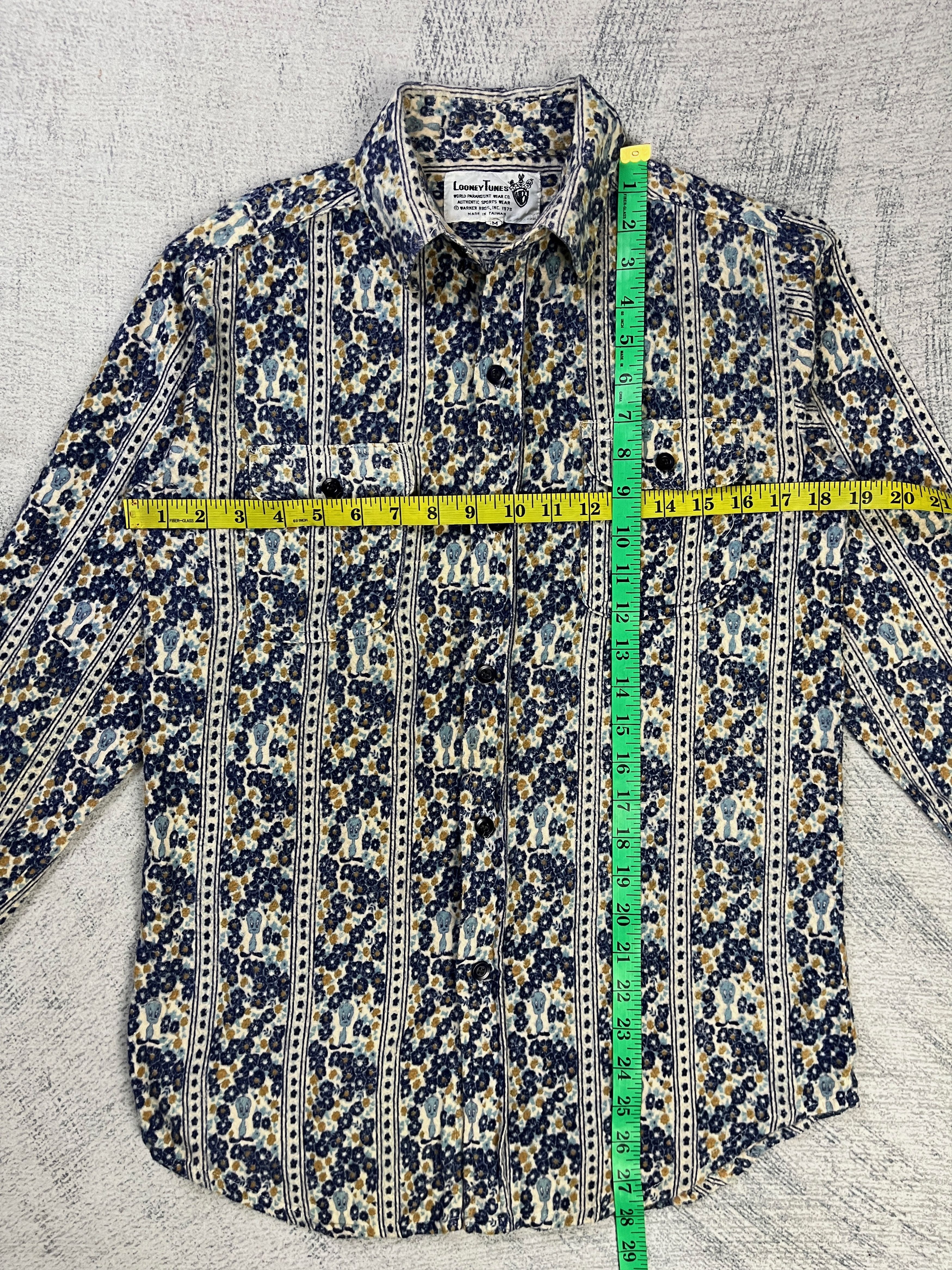 Vintage Vintage 70s Looney Tunes Tweety All Over Print Shirt Size M / US 6-8 / IT 42-44 - 10 Thumbnail