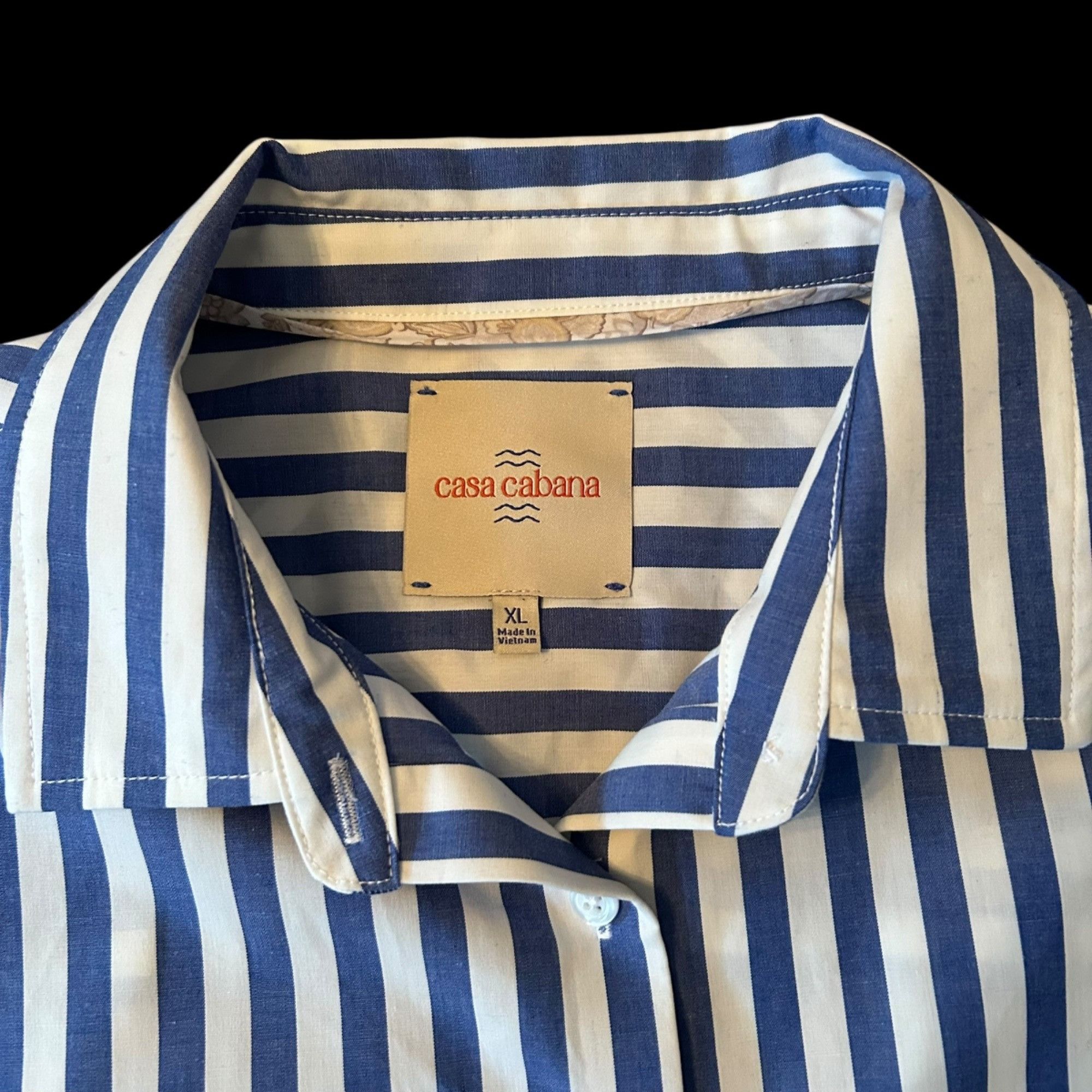 Other Casa Cabana Bethany Stripe Beachy Classic Button Up Shirt XL Size XL / US 12-14 / IT 48-50 - 2 Thumbnail