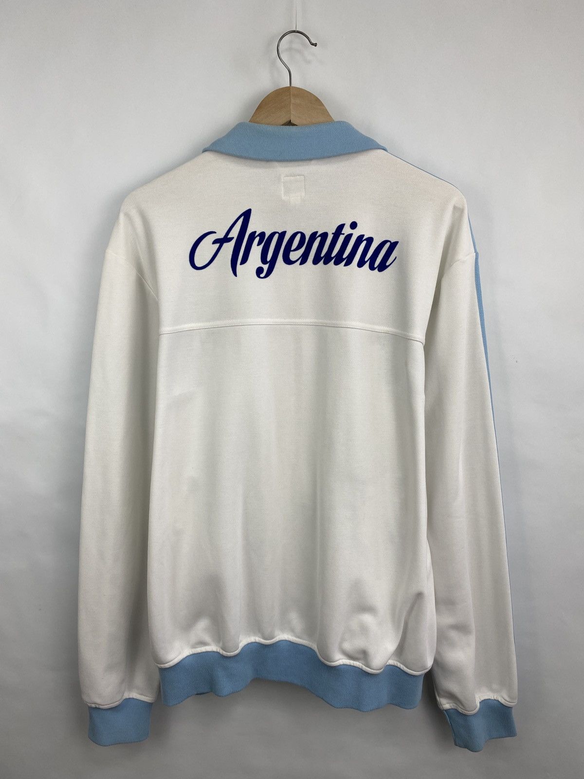 Adidas 🇦🇷 Vintage Adidas Argentina 1978 2005 reproduction Zip Hoodie Size US XL / EU 56 / 4 - 9 Thumbnail