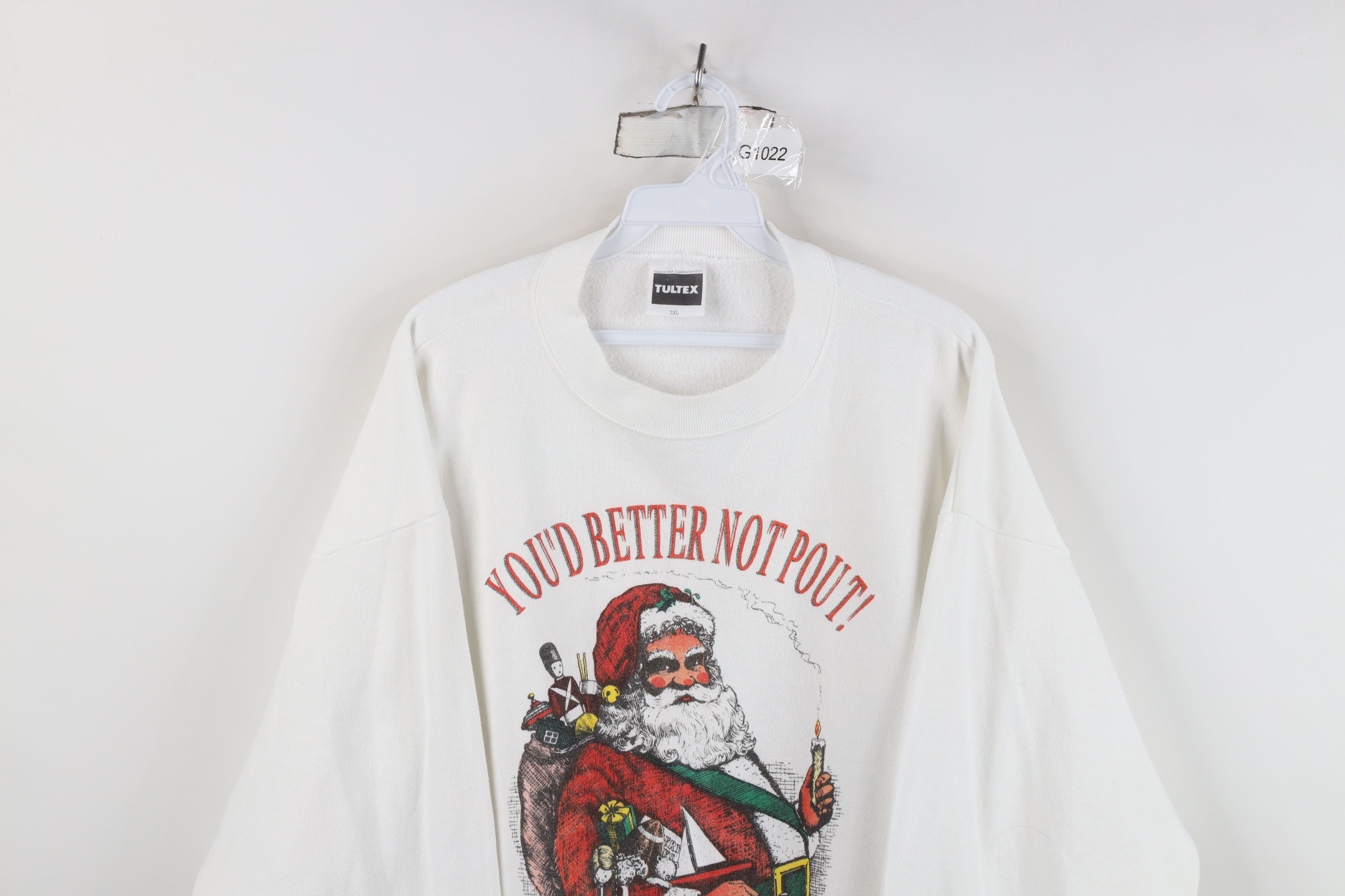 Vintage Vintage 90s Streetwear Santa Claus Crewneck Sweatshirt USA Size XXL / US 16-18 / IT 52-54 - 2 Thumbnail