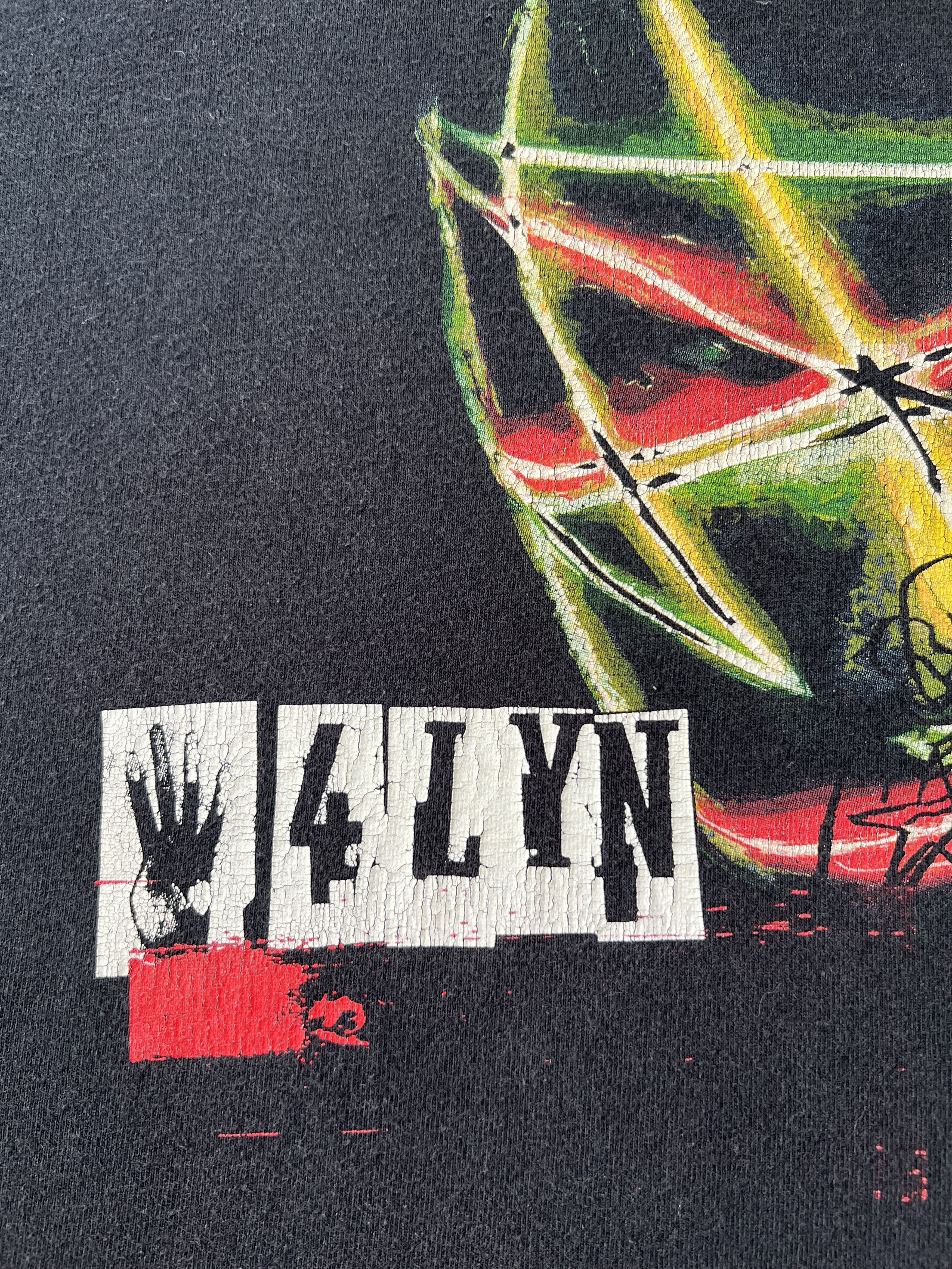 Band Tees Vintage 2002 4Lyn Neon Tour Nu Metal Band Black T-shirt Size US M / EU 48-50 / 2 - 4 Thumbnail